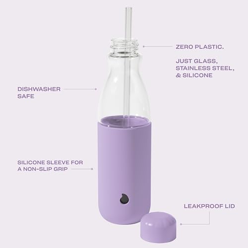 s-well-glass-original-water-bottle-with-straw-18oz-lilac image 8