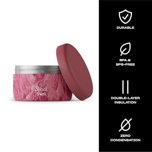 s-well-s-nack-stainless-steel-food-container-10oz-rose-arbor-double-walled-insul image 8