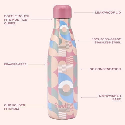 s-well-stainless-steel-water-bottle-17oz-dusty-pink-daydream image 7