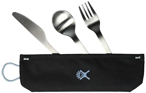 hydro-flask-flatware-set-stainless-steel-spork-serrated-knife-with-lanyard image 7