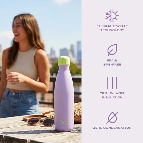 s-well-stainless-steel-water-bottle-17oz-lilac-matcha image 8