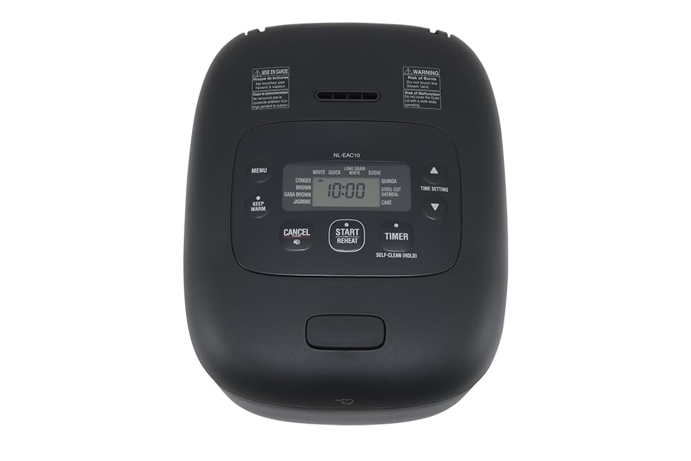 zojirushi-nl-eac10ba-micom-rice-cooker-warmer-5-5-cups-black image 1