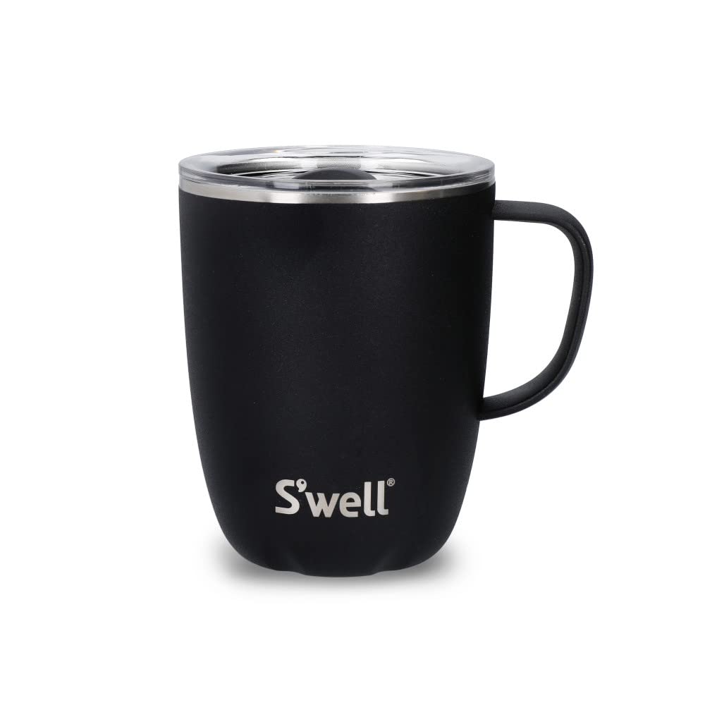 s-well-mug-with-handle-black-onyx-350ml-vacuum-insulated-stainless-steel-travel- image 1