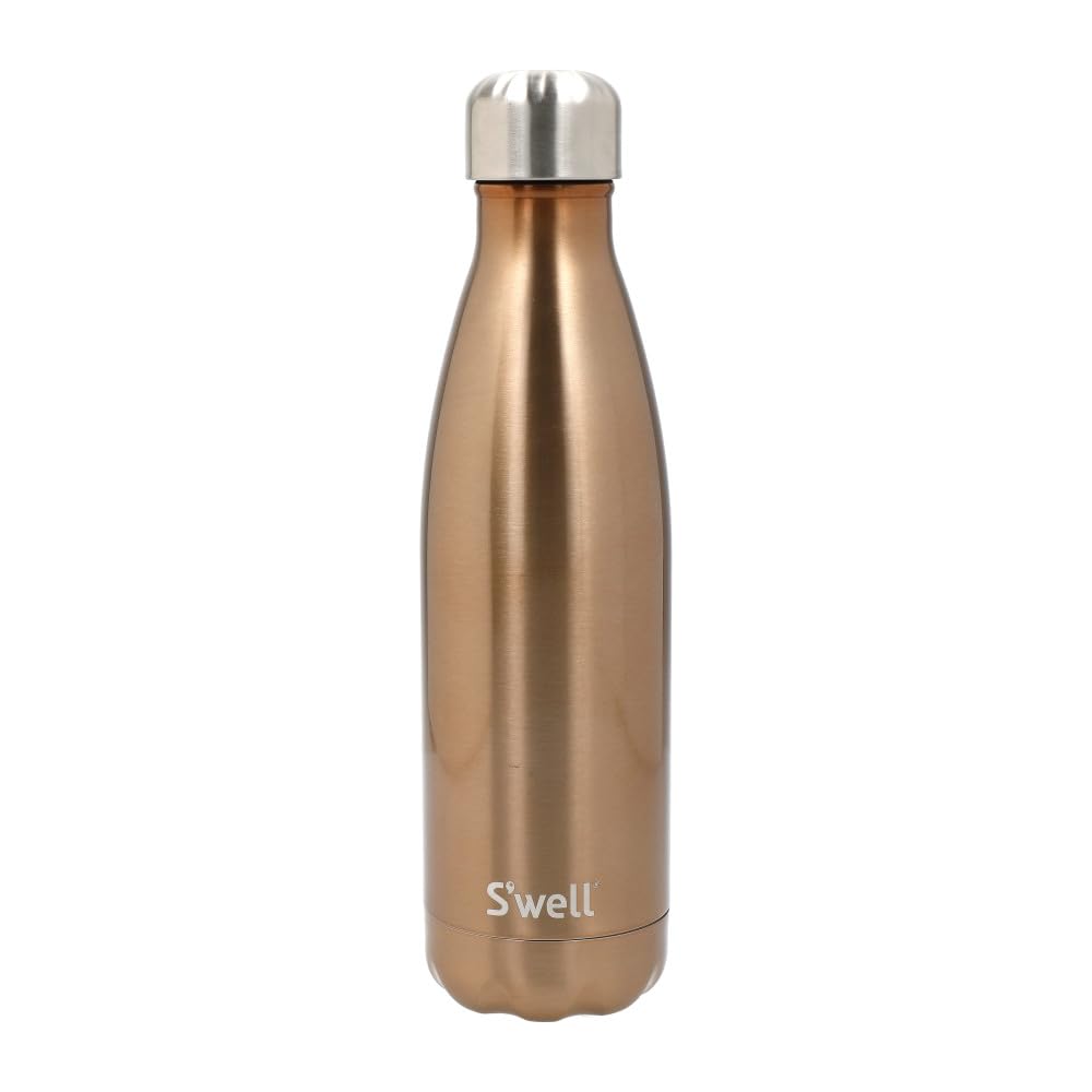 s-well-stainless-steel-reusable-water-bottle-750ml-teakwood-triple-insulated-lea image 8