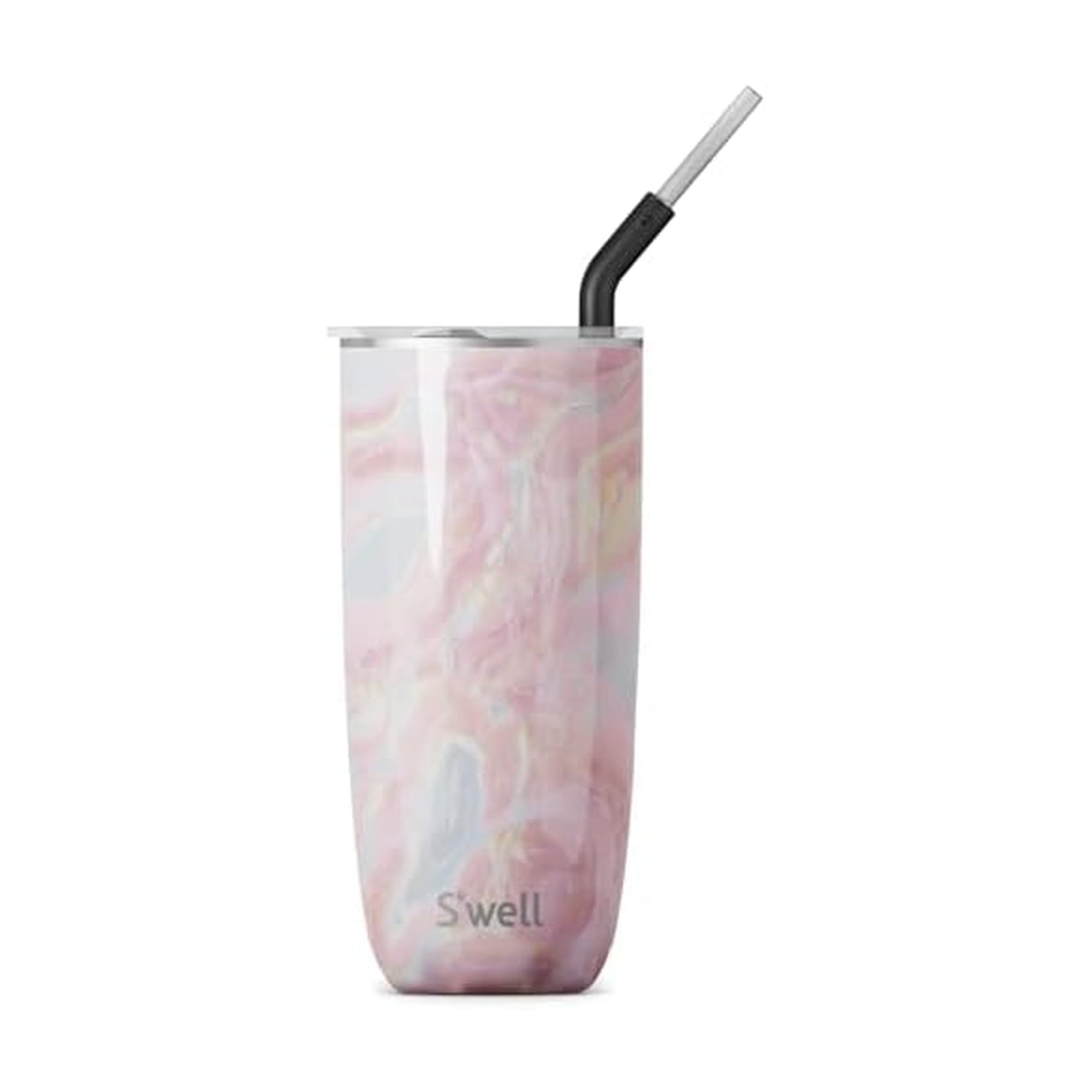 s-well-stainless-steel-tumbler-with-straw-and-slide-open-lid-24oz-marble-swirl image 5