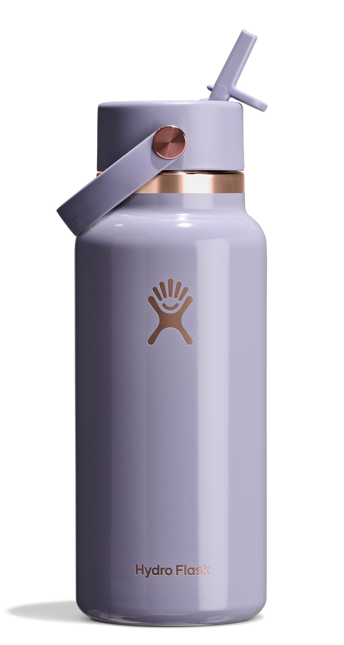 hydro-flask-32oz-wide-mouth-flex-straw-bottle-vapor-rose-gold-limited-edition image 1
