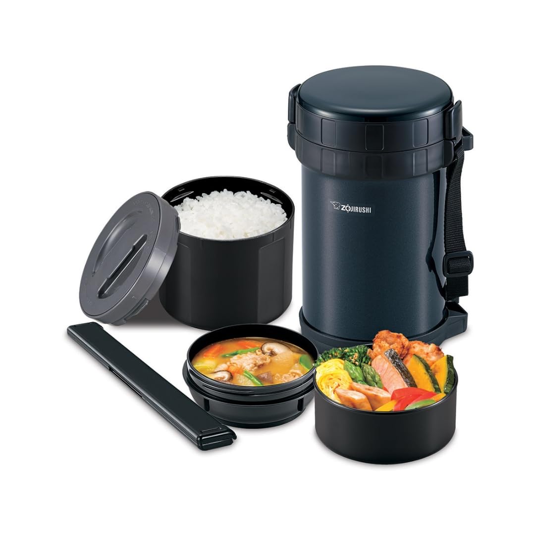 zojirushi-sl-xe20ad-classic-stainless-insulated-lunch-jar-50-oz-navy image 1