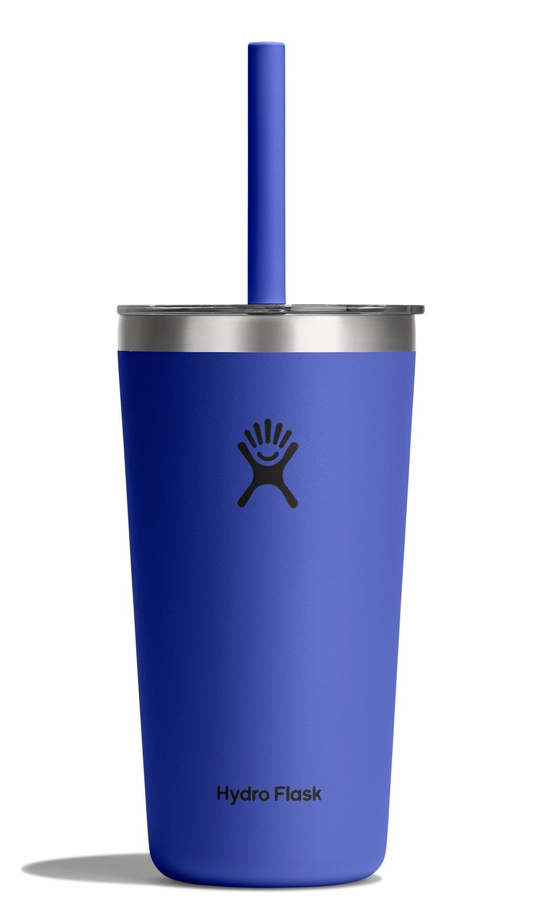 hydro-flask-20-oz-all-around-tumbler-with-clear-straw-lid-capri-blue image 2