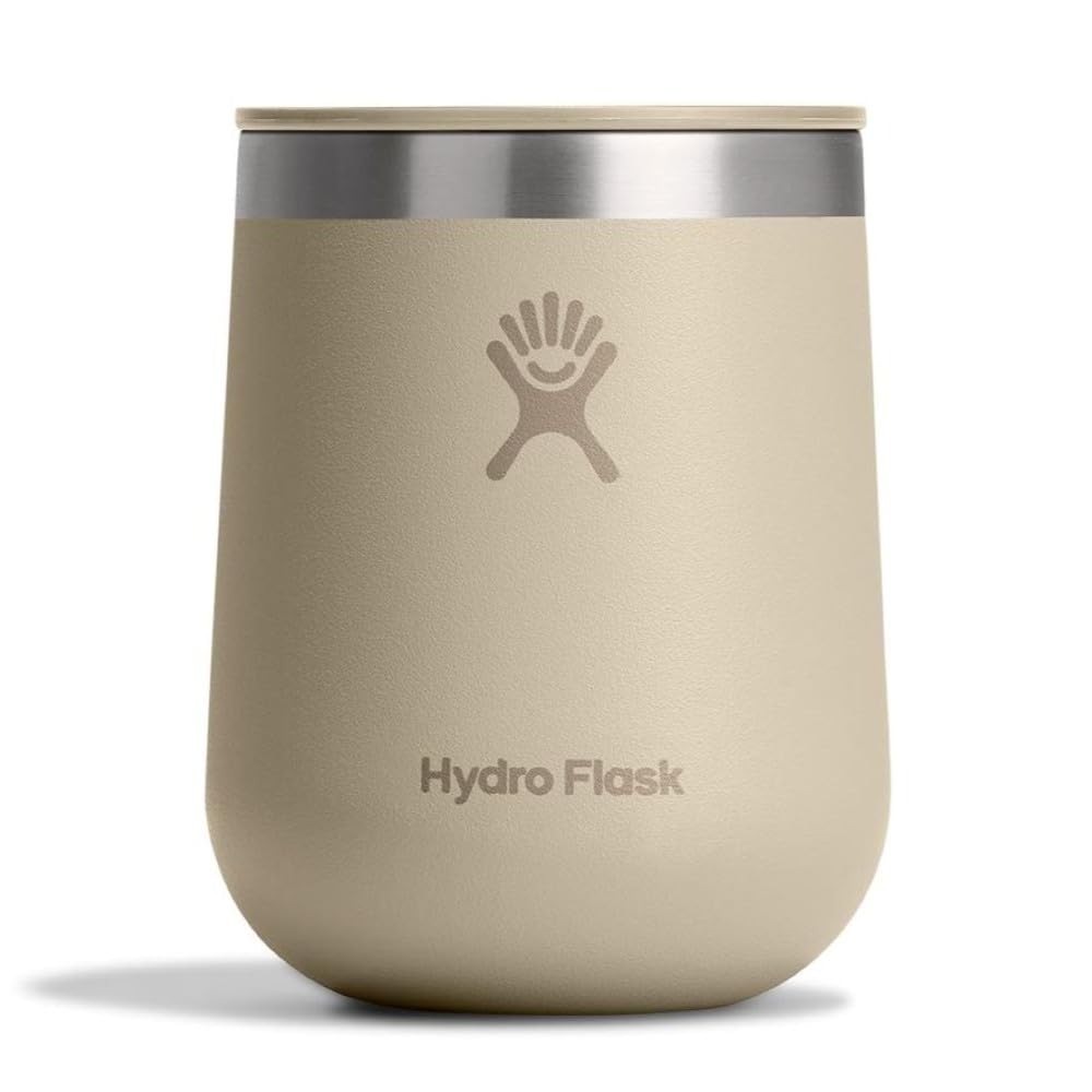hydro-flask-10oz-stemless-wine-tumbler-with-lid-oat-tan-ceramic-lined-insulated- image 1