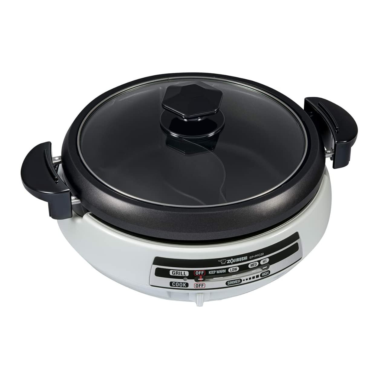 zojirushi-ep-pfc20ha-gourmet-d-expert-electric-skillet-for-yin-yang-hot-pot-deep image 1