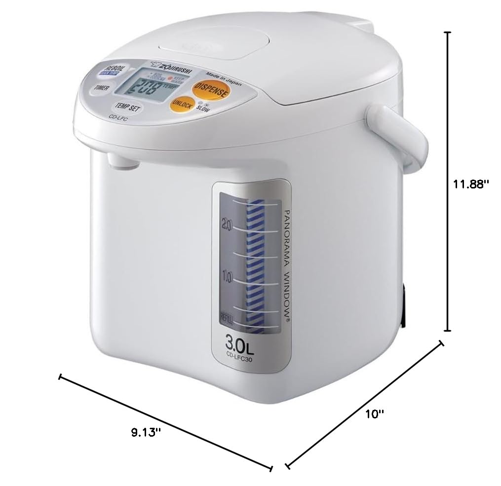 zojirushi-micom-water-boiler-warmer-3-0l-white-4-keep-warm-temps-one-touch-dispe image 2