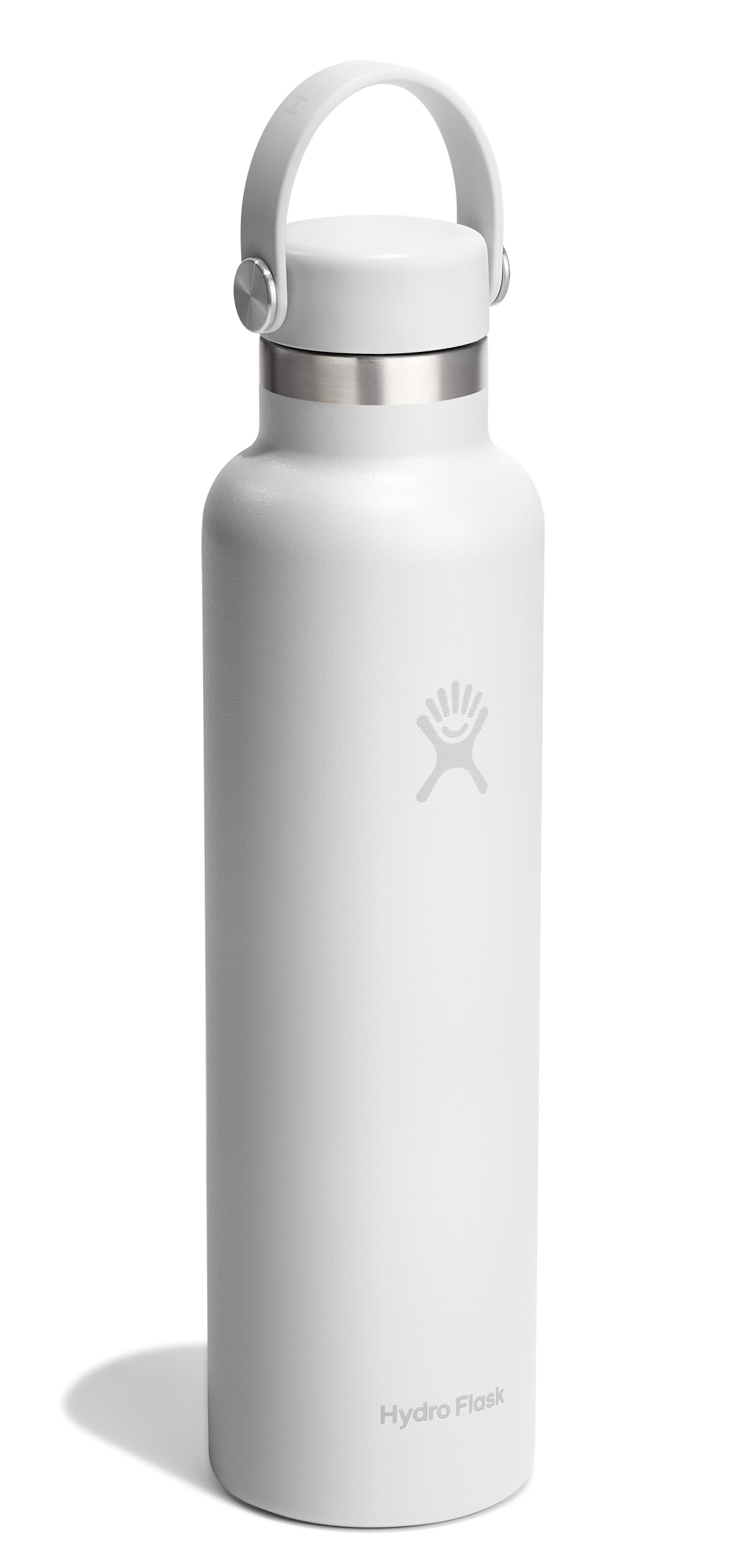 hydro-flask-standard-mouth-water-bottle-24-oz-tonal-white-insulated-stainless-st image 2