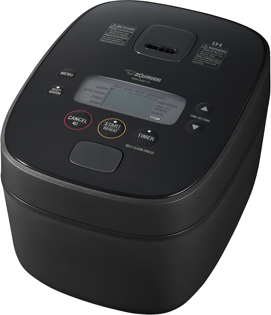 zojirushi-nw-qac10-5-5-cup-induction-rice-cooker-and-warmer-black image 1