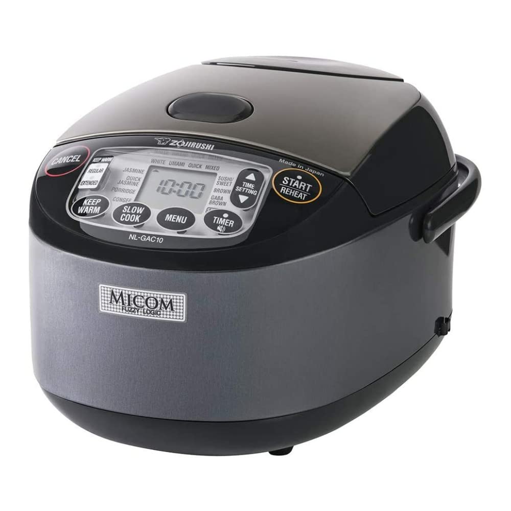 zojirushi-nl-gac10bm-5-5-cup-umami-micom-rice-cooker-warmer-metallic-black-120v- image 1