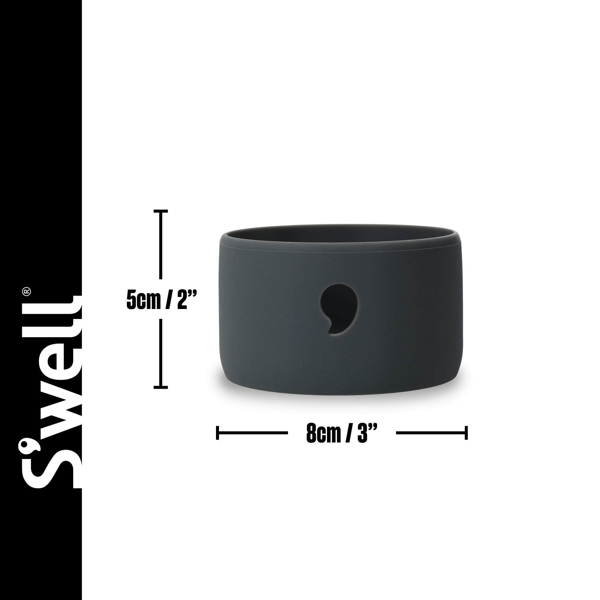 s-well-medium-silicone-bumper-grey-protective-no-slip-grip-for-s-well-bottles image 3