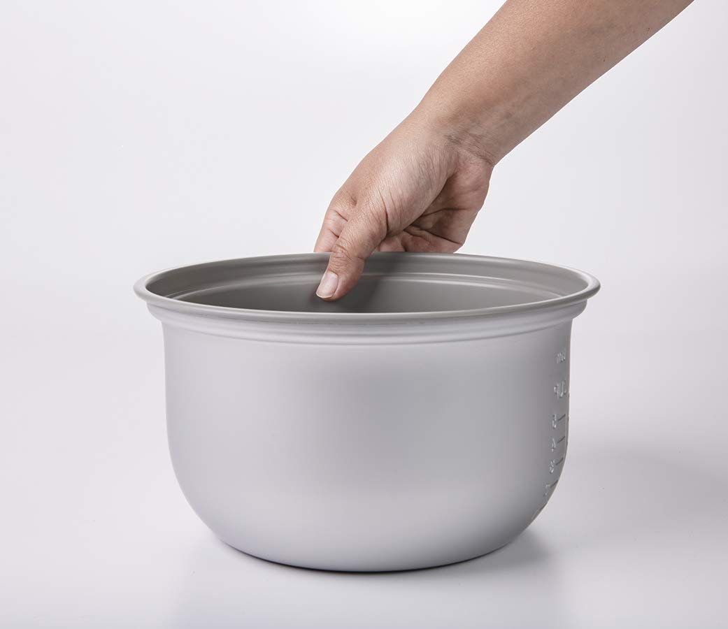 zojirushi-rice-cooker-3-cup-uncooked-metallic-gray-one-touch-operation-triple-he image 2