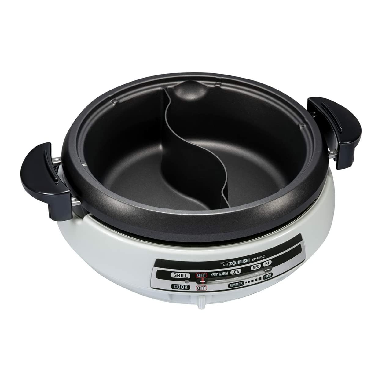 zojirushi-ep-pfc20ha-gourmet-d-expert-electric-skillet-for-yin-yang-hot-pot-deep image 2