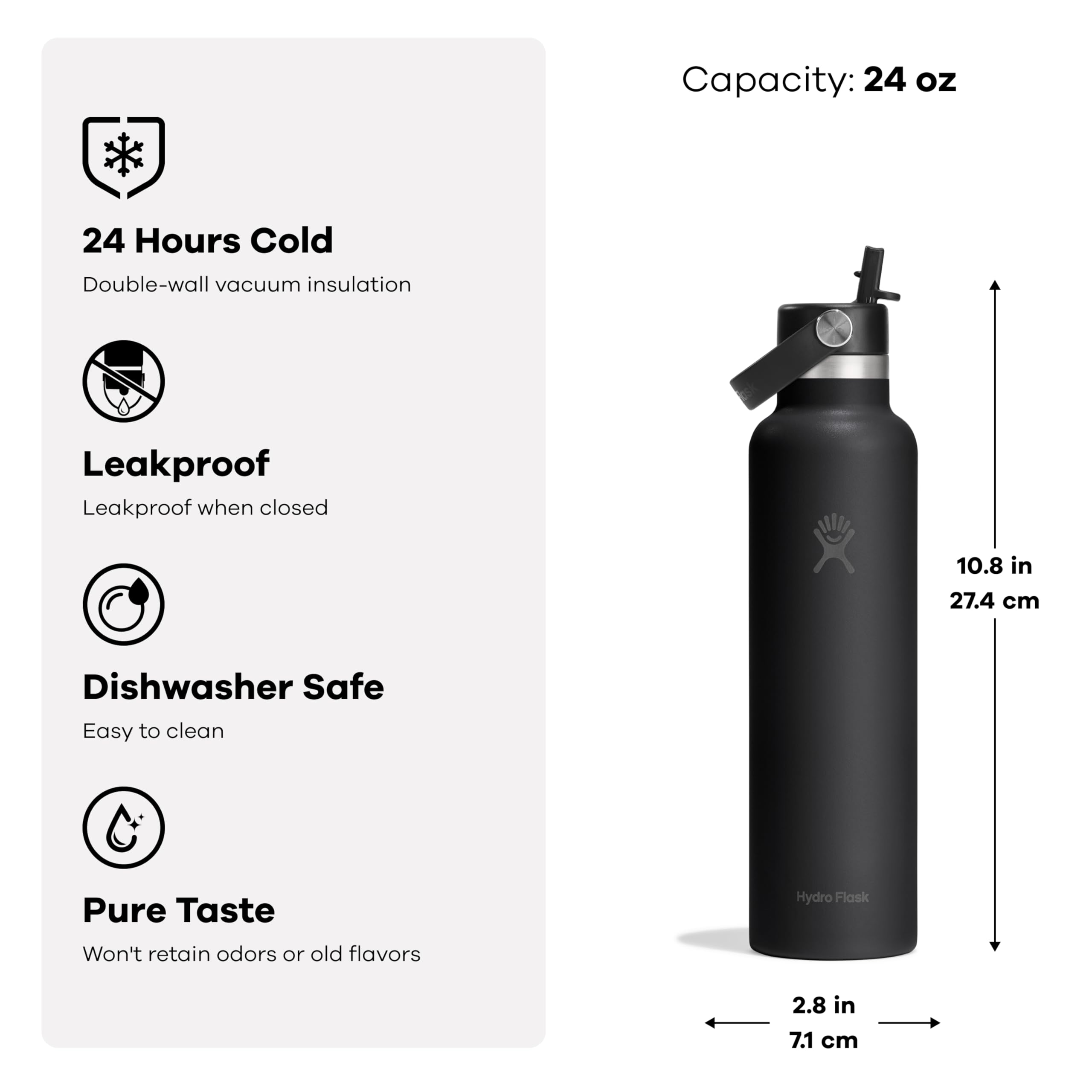 hydro-flask-24-oz-standard-mouth-water-bottle-with-flex-straw-cap-capri-blue-ins image 3