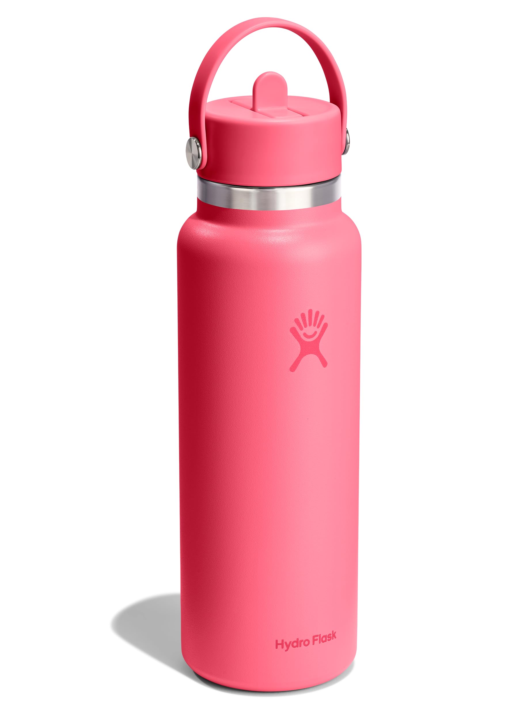 hydro-flask-40-oz-wide-mouth-water-bottle-with-flex-straw-lid-popstar-pink image 2