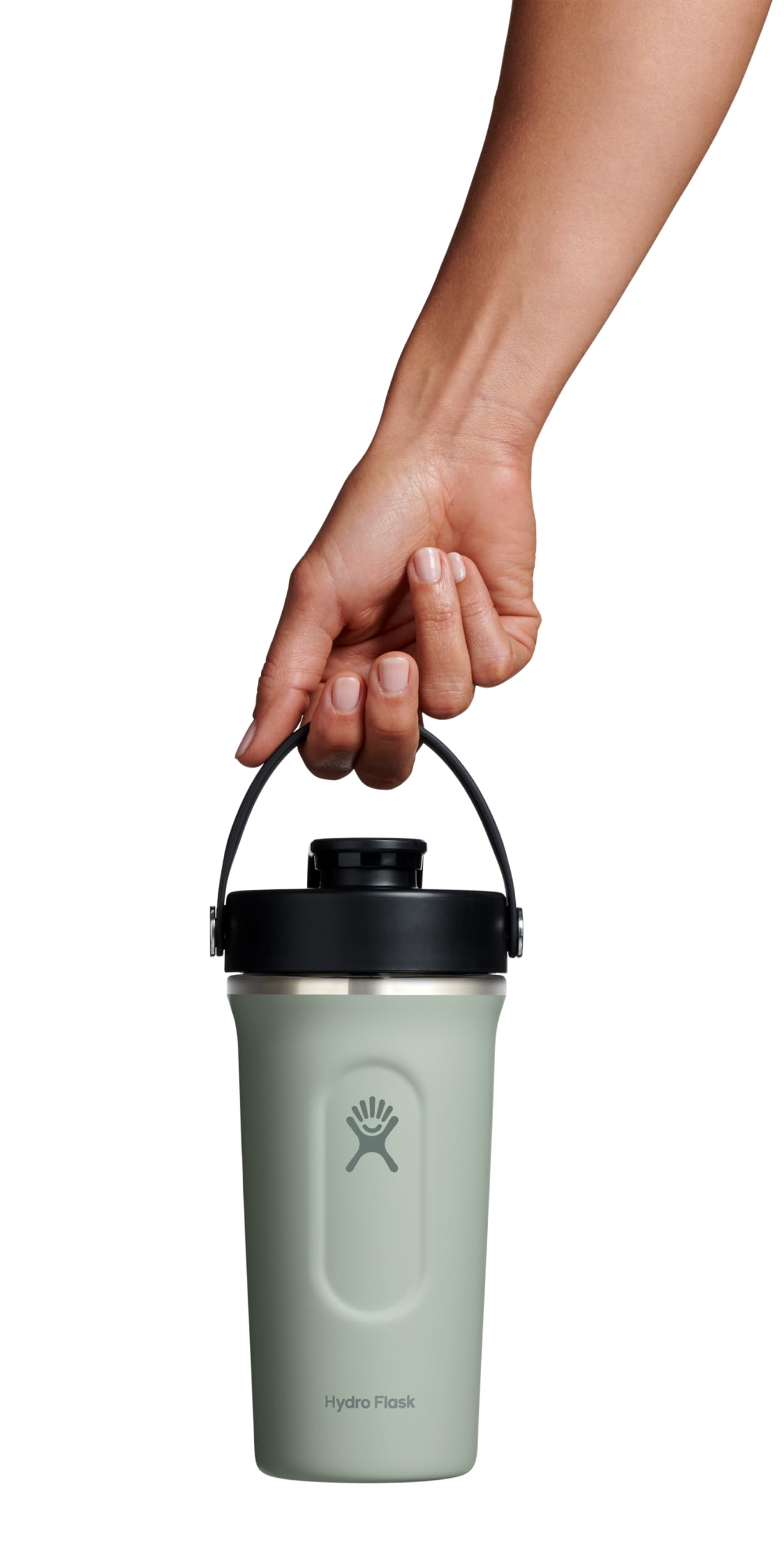 hydro-flask-24-oz-insulated-shaker-bottle-agave-green-leakproof-protein-mixer image 8