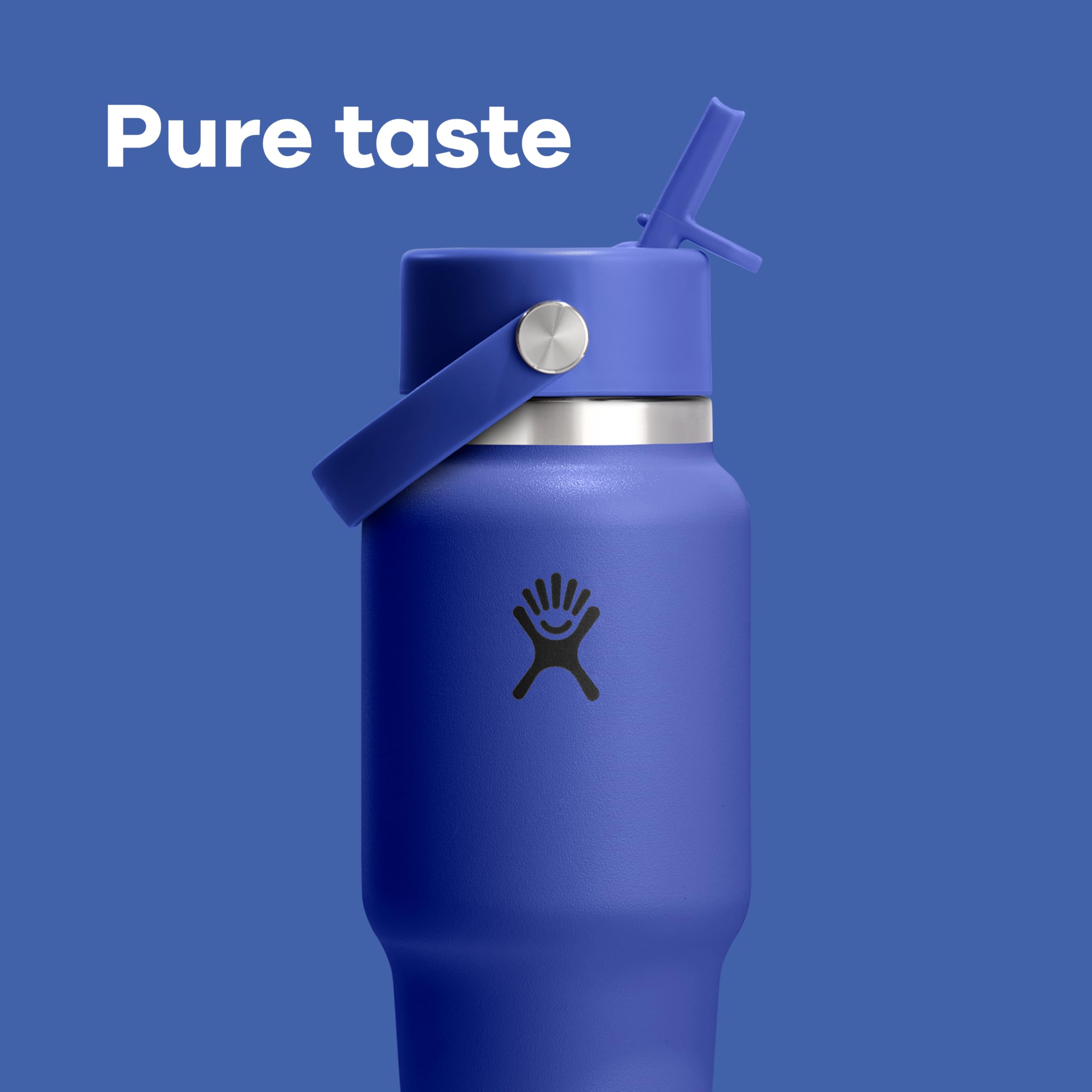 hydro-flask-32oz-wide-mouth-flex-straw-bottle-tonal-black-cupholder-compatible image 7