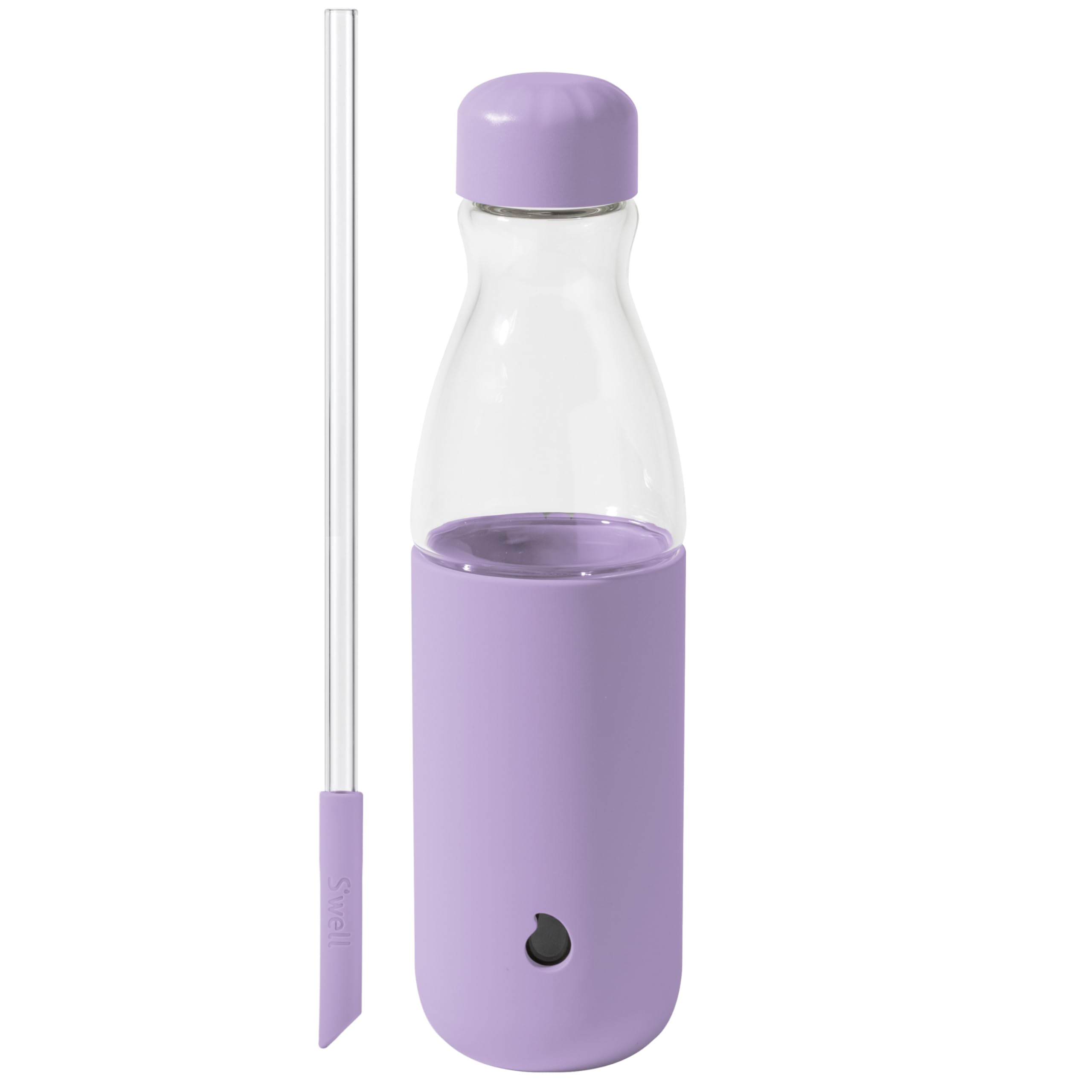 s-well-glass-original-water-bottle-with-straw-18oz-lilac image 1