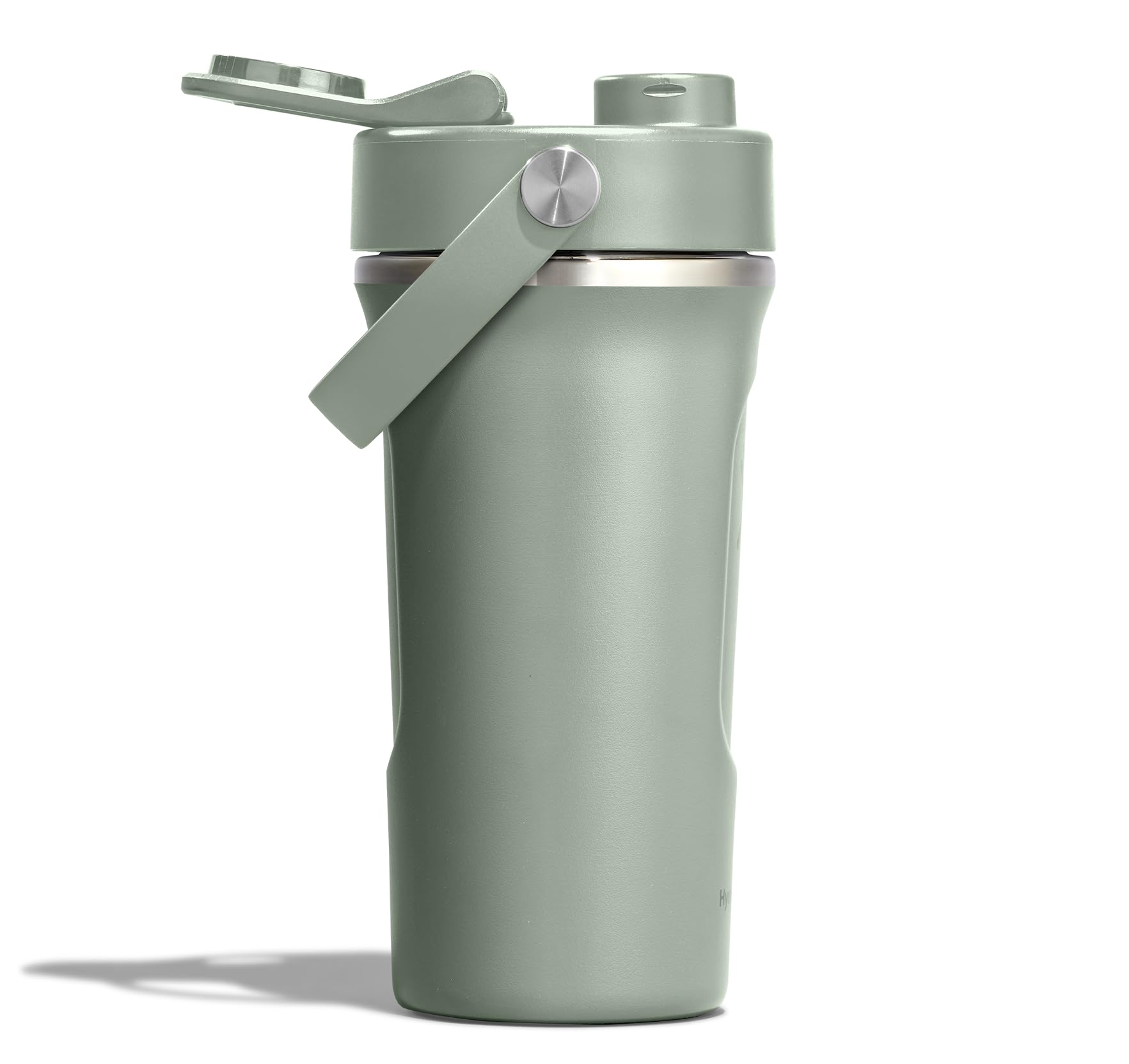 hydro-flask-24-oz-insulated-shaker-bottle-agave-green-leakproof-protein-mixer image 2