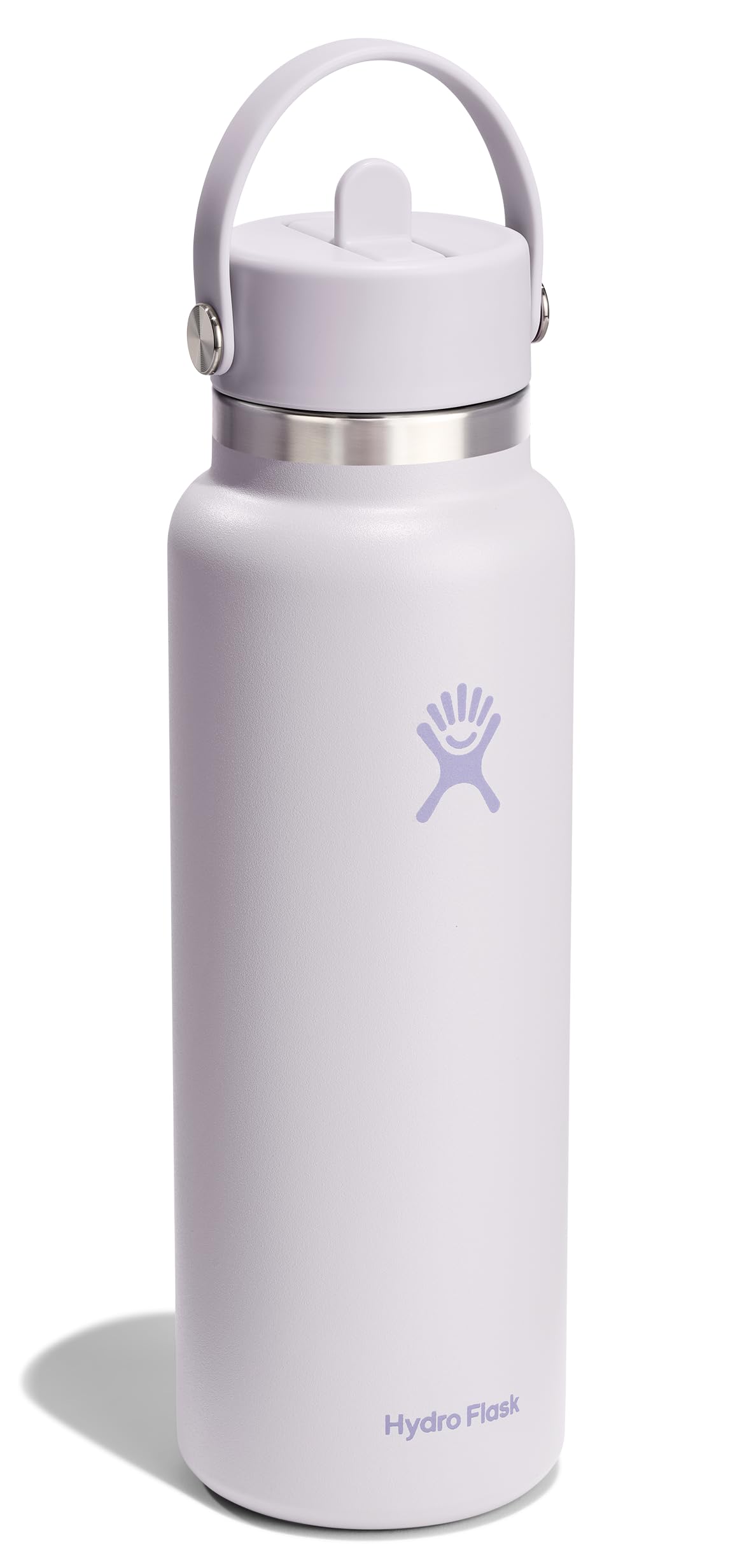 hydro-flask-40-oz-wide-mouth-water-bottle-with-flex-straw-cap-cloud-pink-insulat image 2