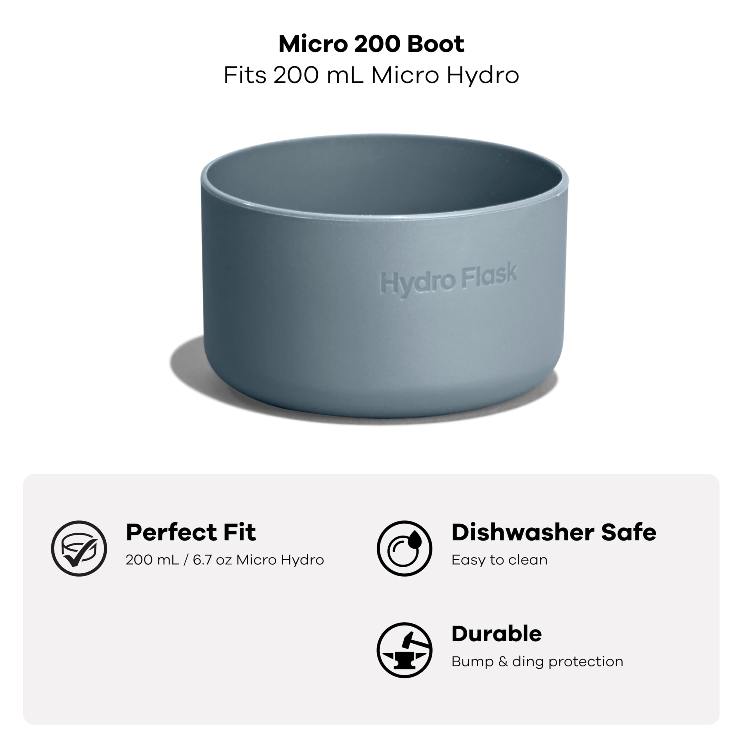 hydro-flask-micro-bottle-boot-bottom-protector-sleeve-silicone-mini-water-bottle image 4