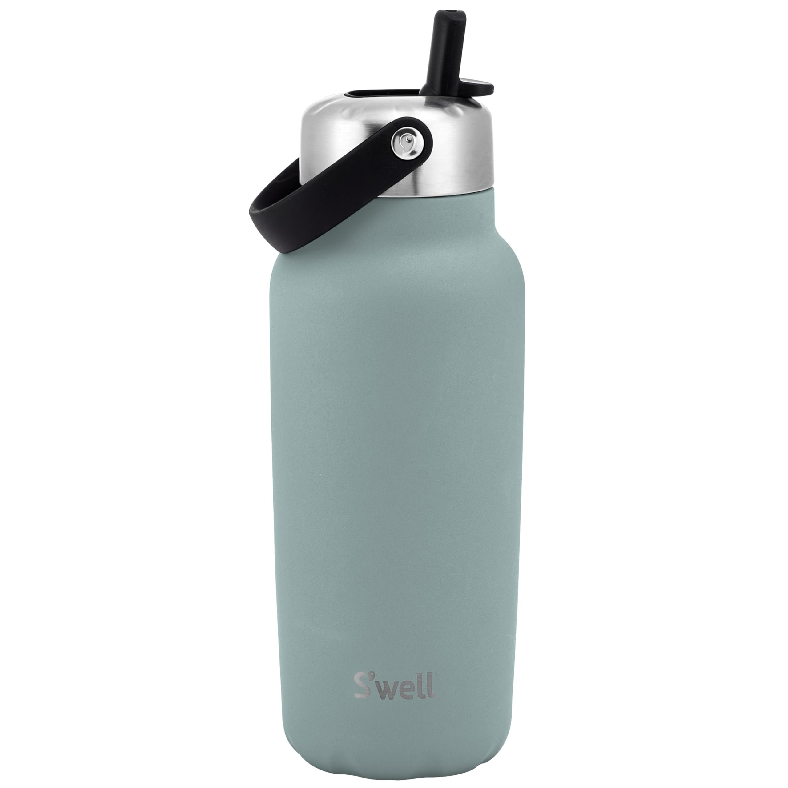 s-well-explorer-32oz-recycled-stainless-steel-bottle-with-flip-straw-lid-eucalyp image 1
