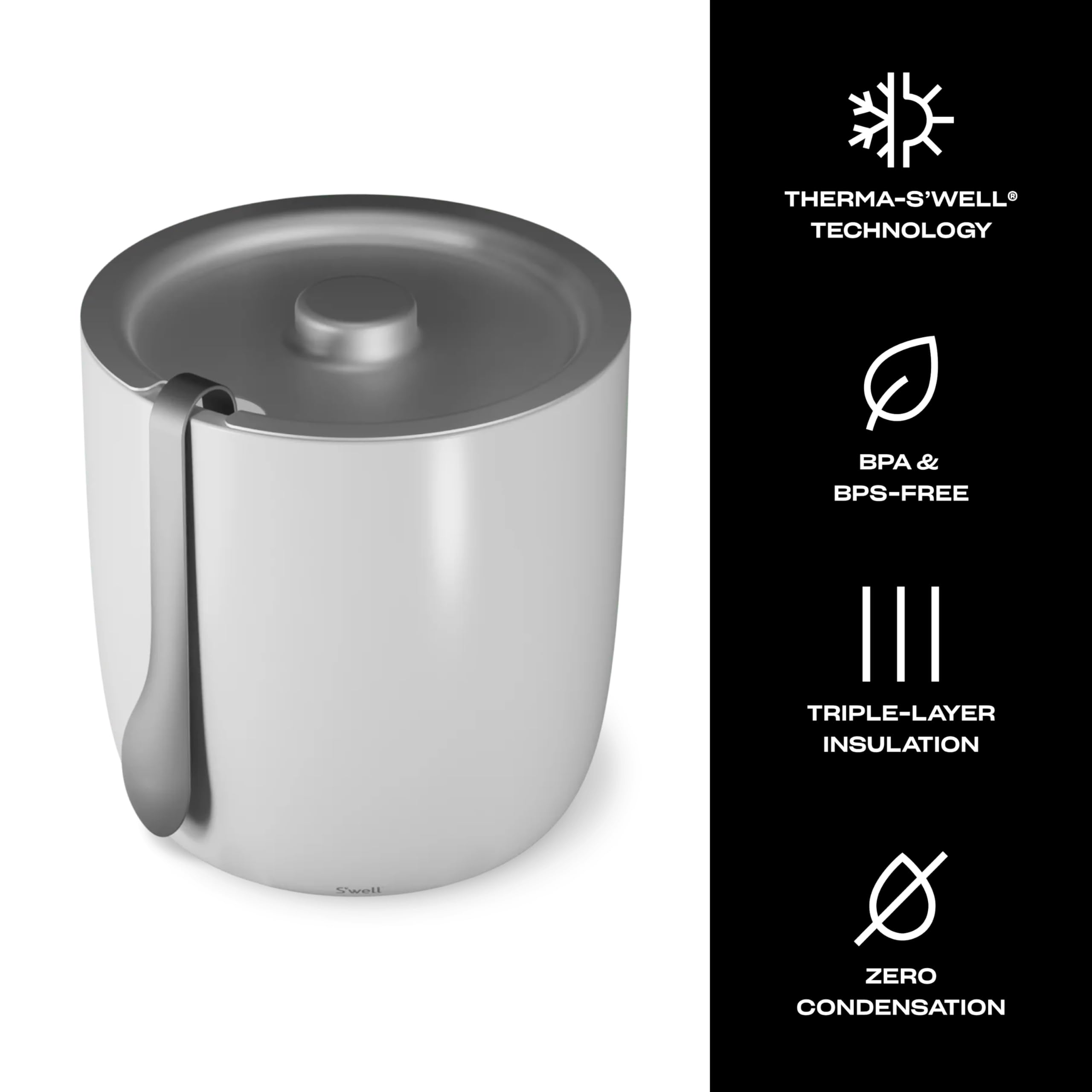 s-well-68oz-ice-bucket-with-tongs-angel-food image 3