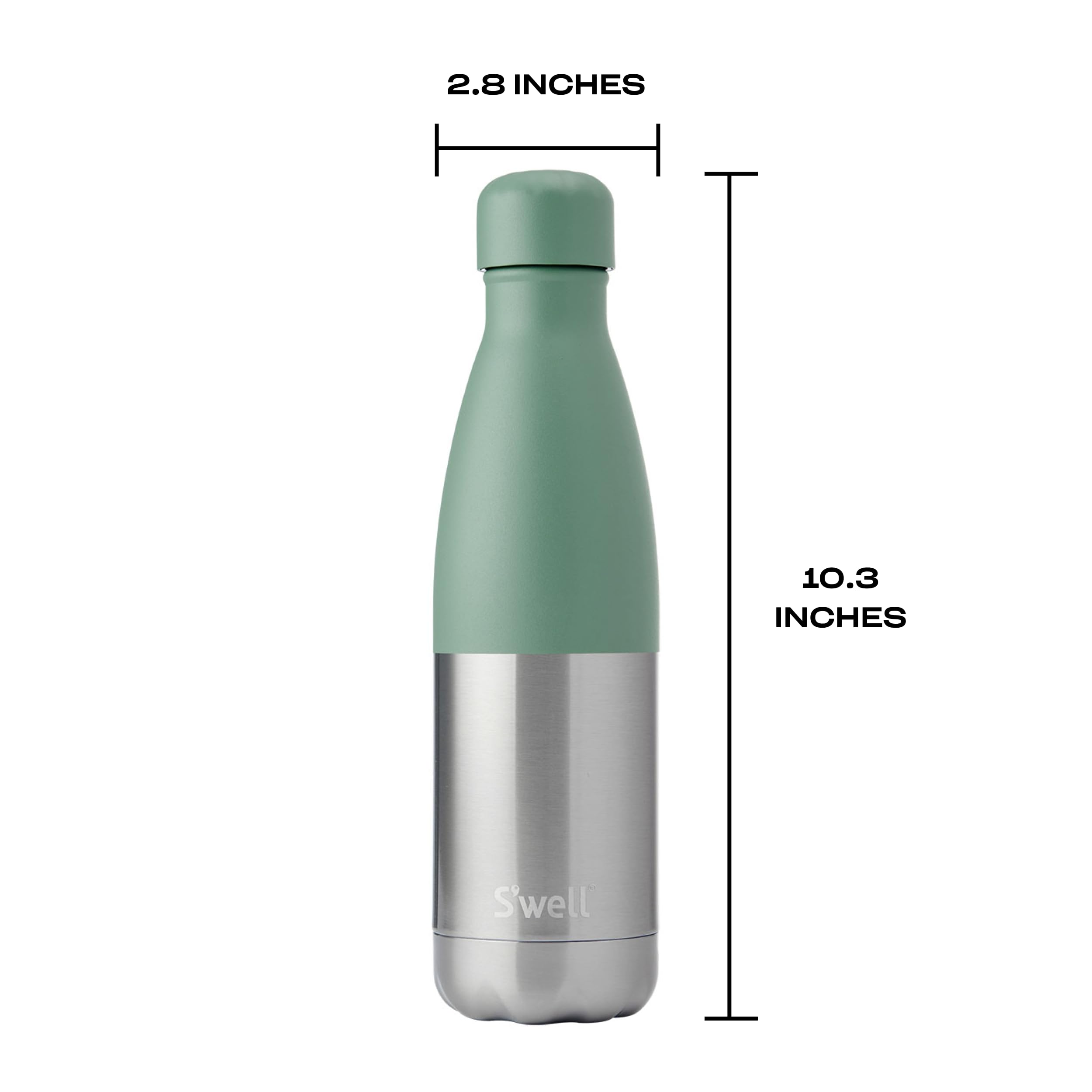 s-well-stainless-steel-water-bottle-17oz-matcha-silver-lining image 4