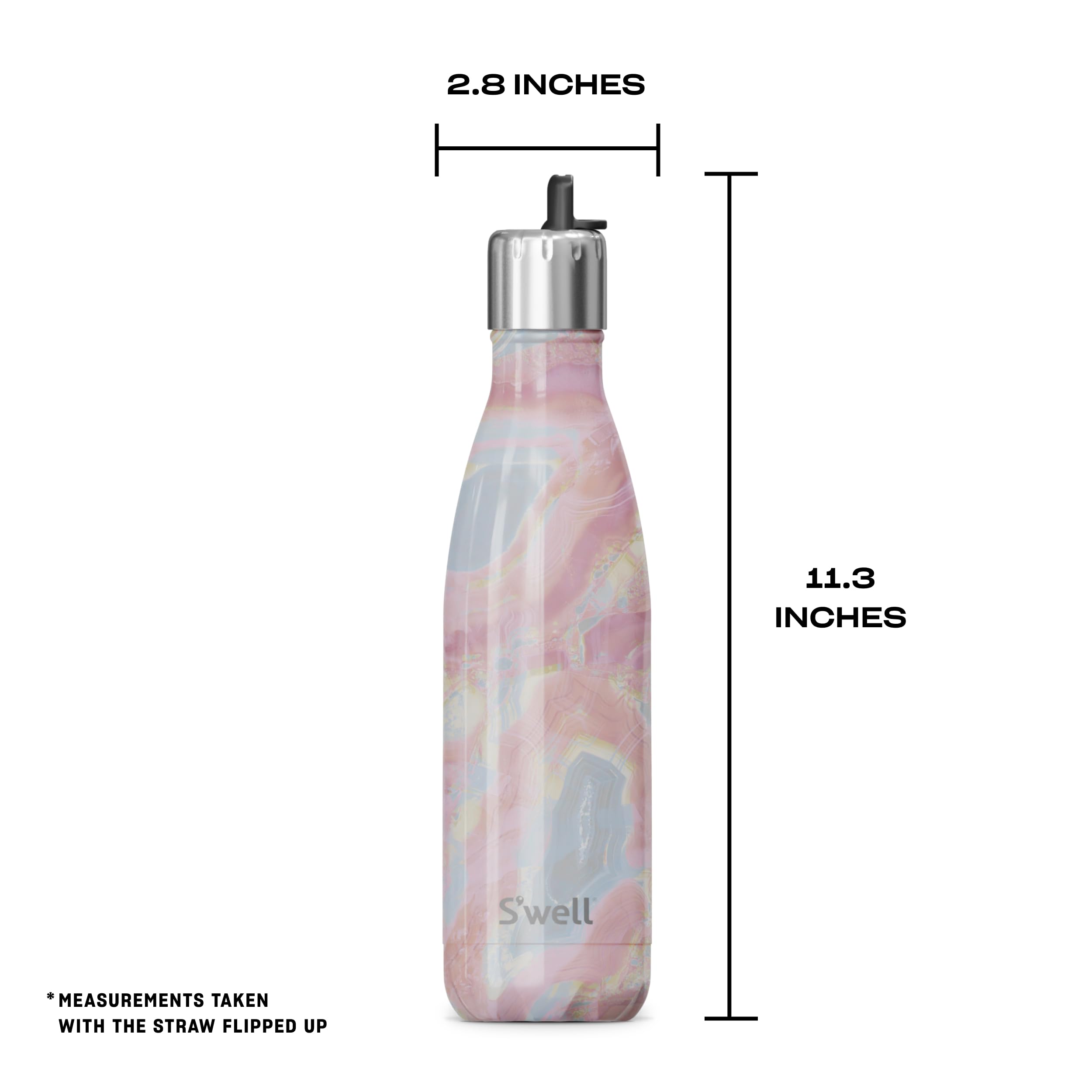 s-well-stainless-steel-water-bottle-with-flip-straw-cap-17oz-geode-rose image 4