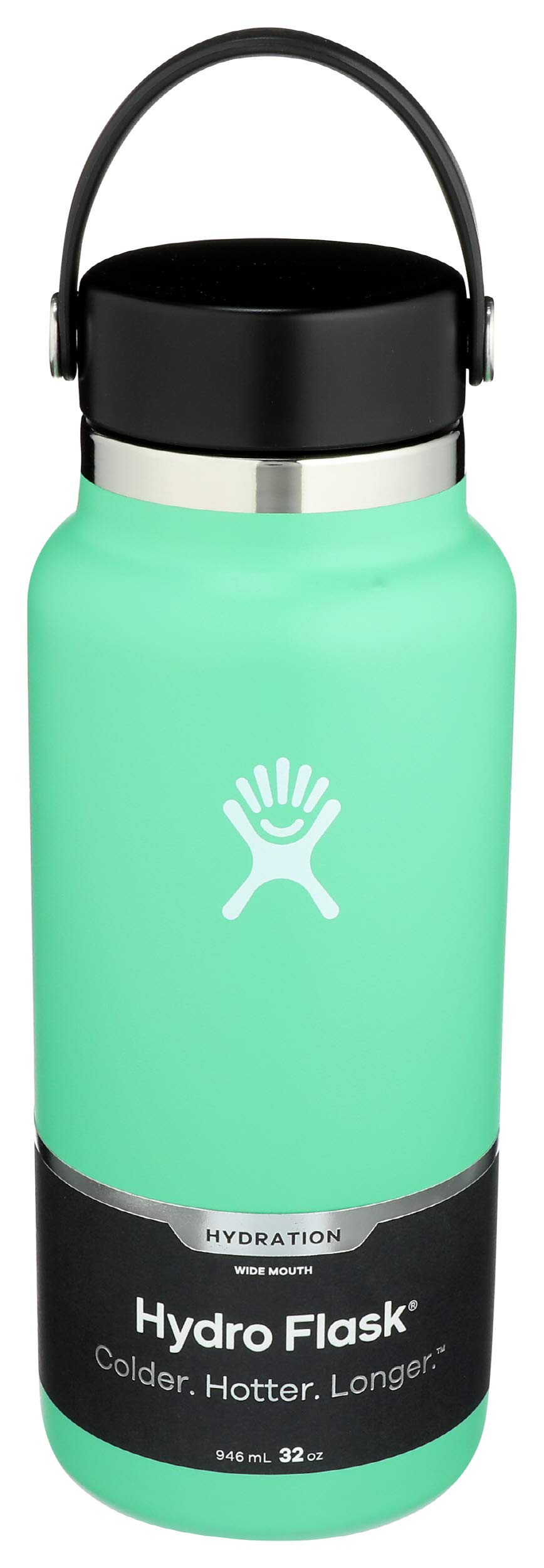hydro-flask-wide-mouth-2-0-water-bottle-32-oz-spearmint-stainless-steel-vacuum-i image 1