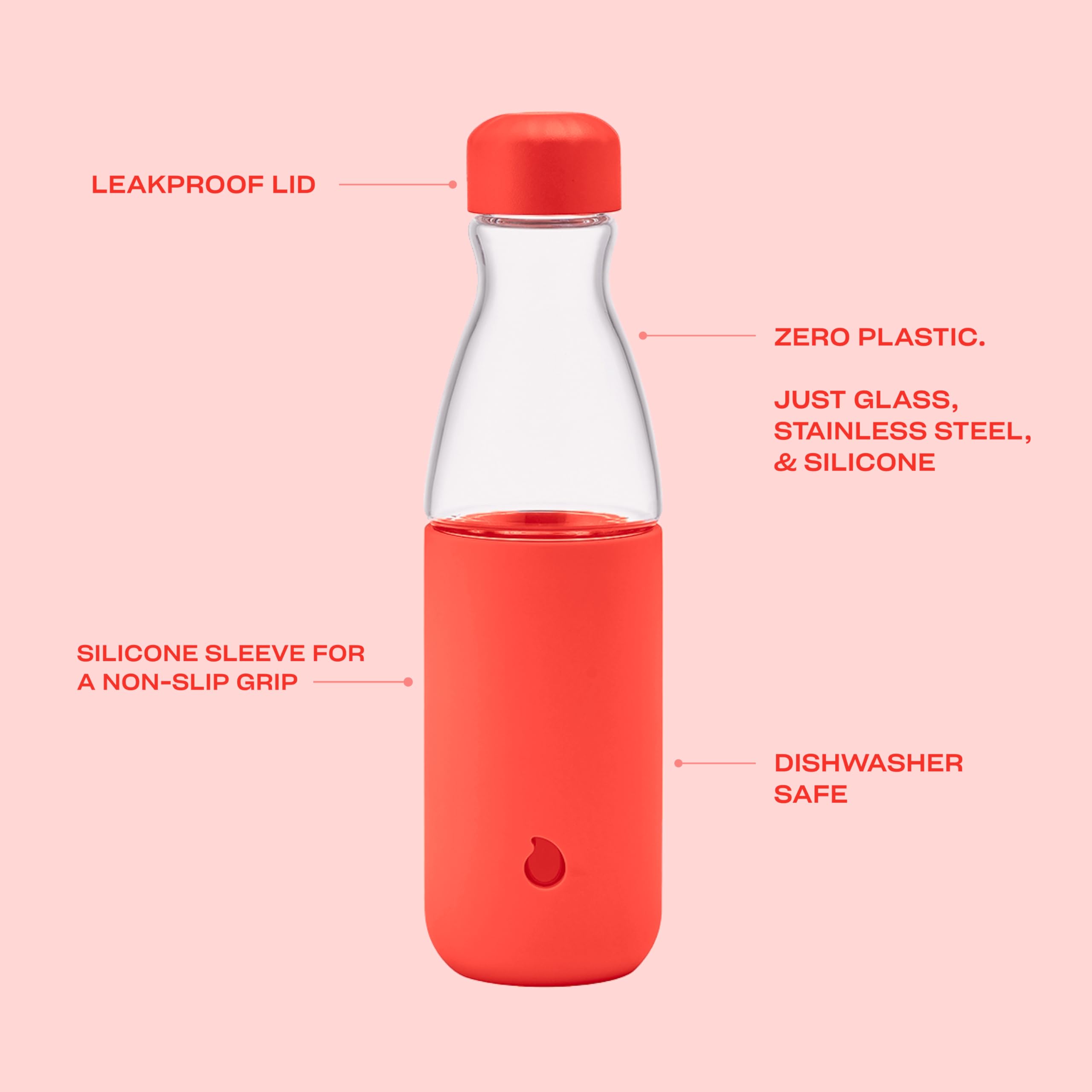 s-well-glass-original-water-bottle-18oz-radiant-coral image 3