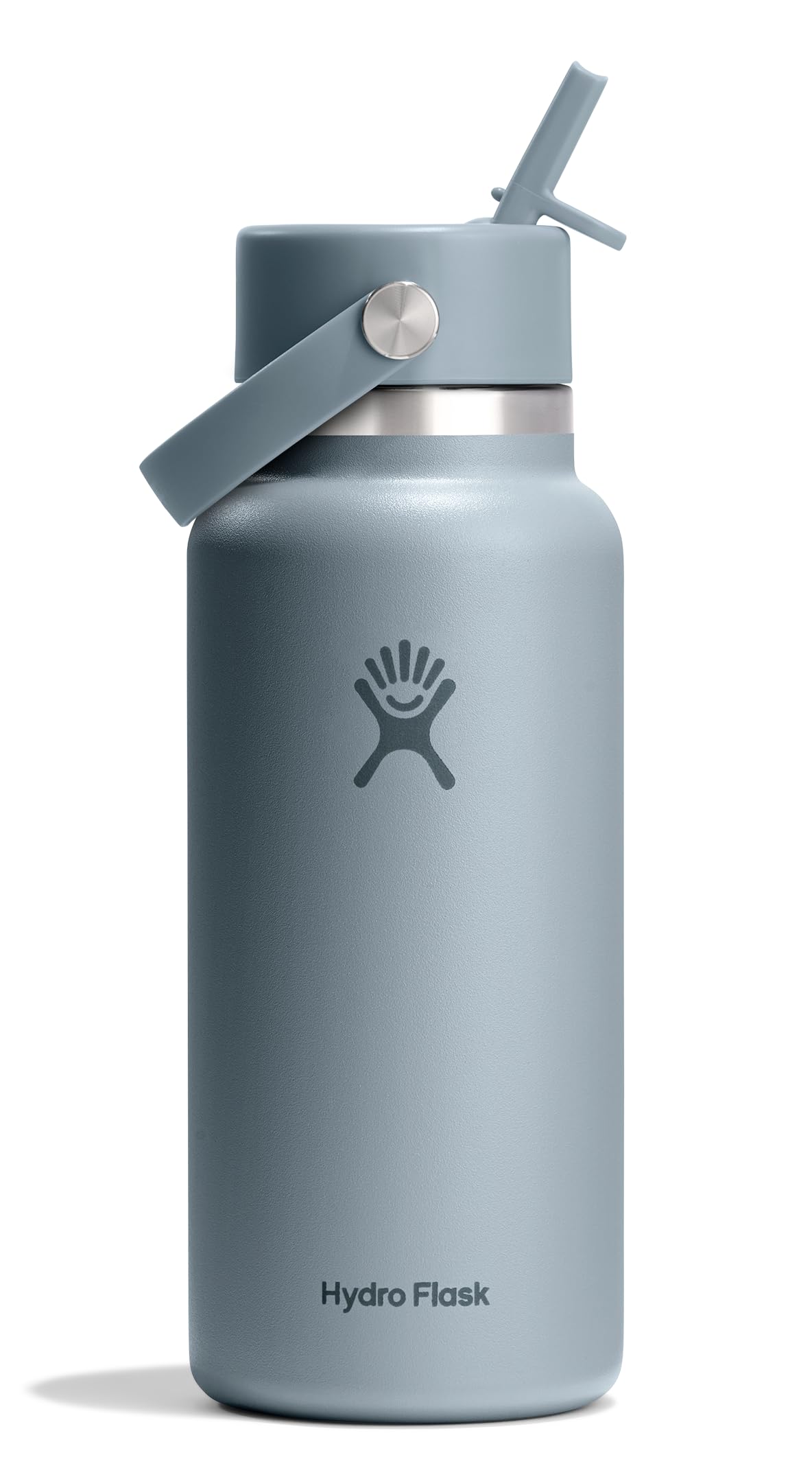 hydro-flask-32-oz-wide-mouth-water-bottle-with-flex-straw-lid-shale-gray image 1