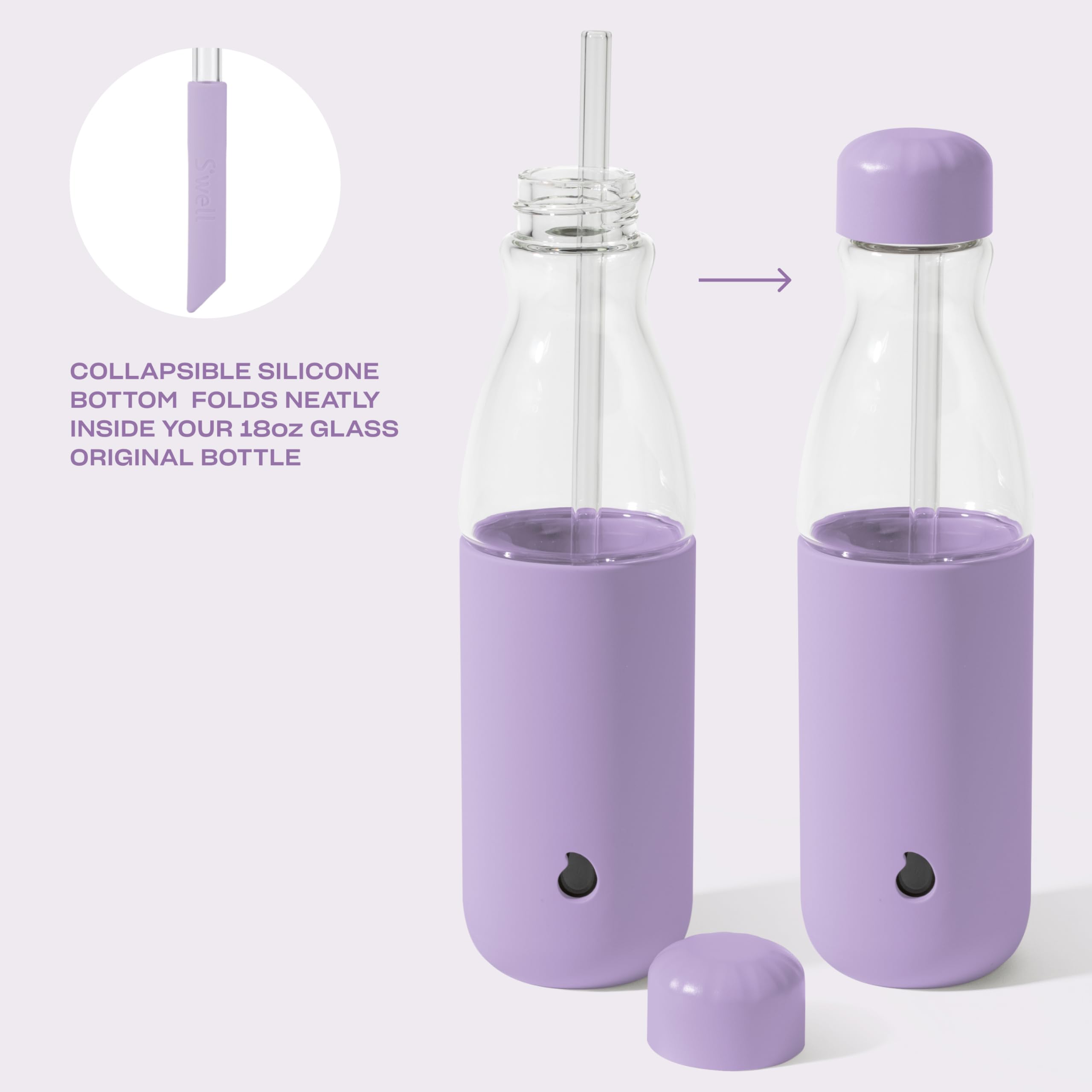s-well-glass-original-water-bottle-with-straw-18oz-lilac image 4