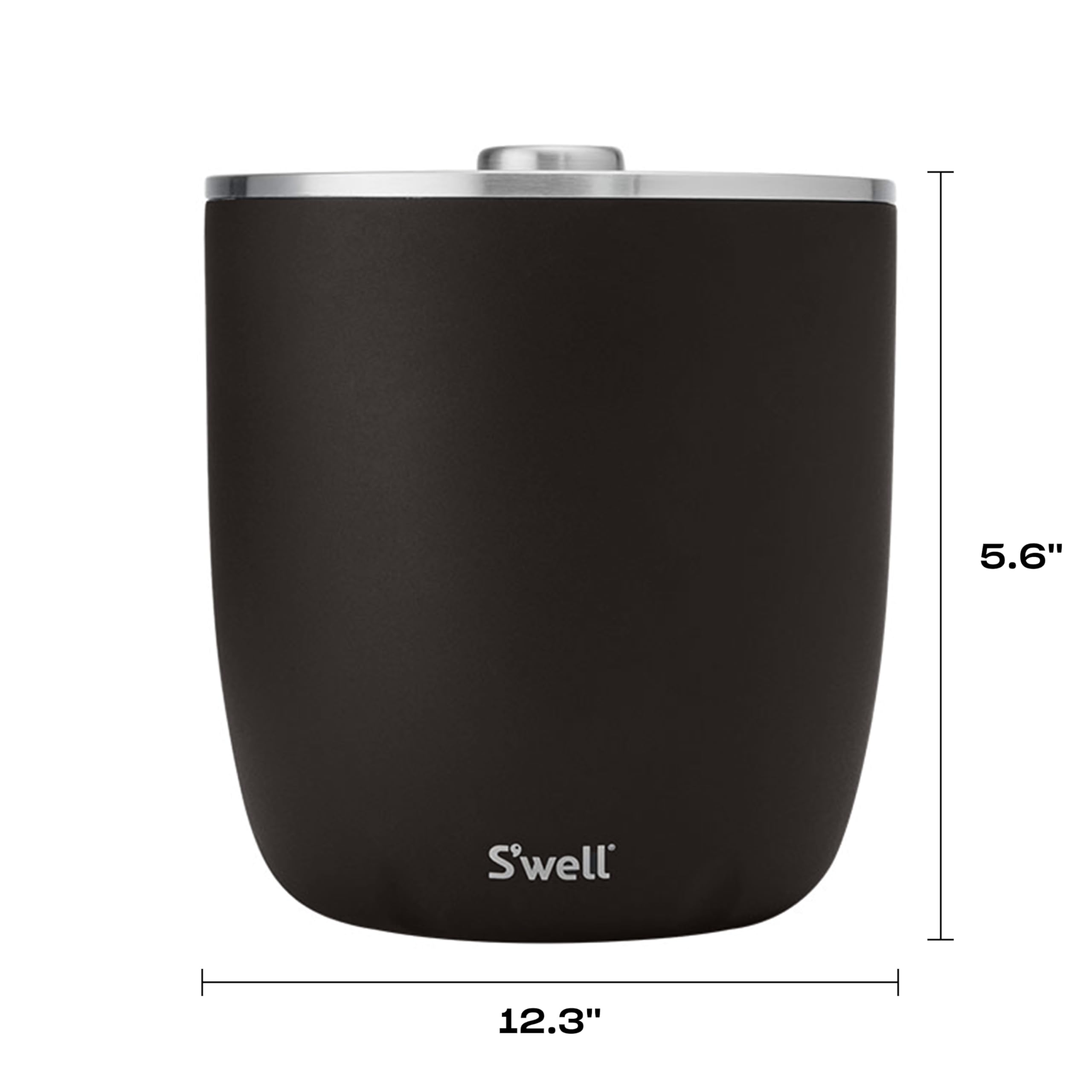 s-well-stainless-steel-ice-bucket-xl-100oz-onyx-with-lid-and-scoop-vacuum-insula image 4