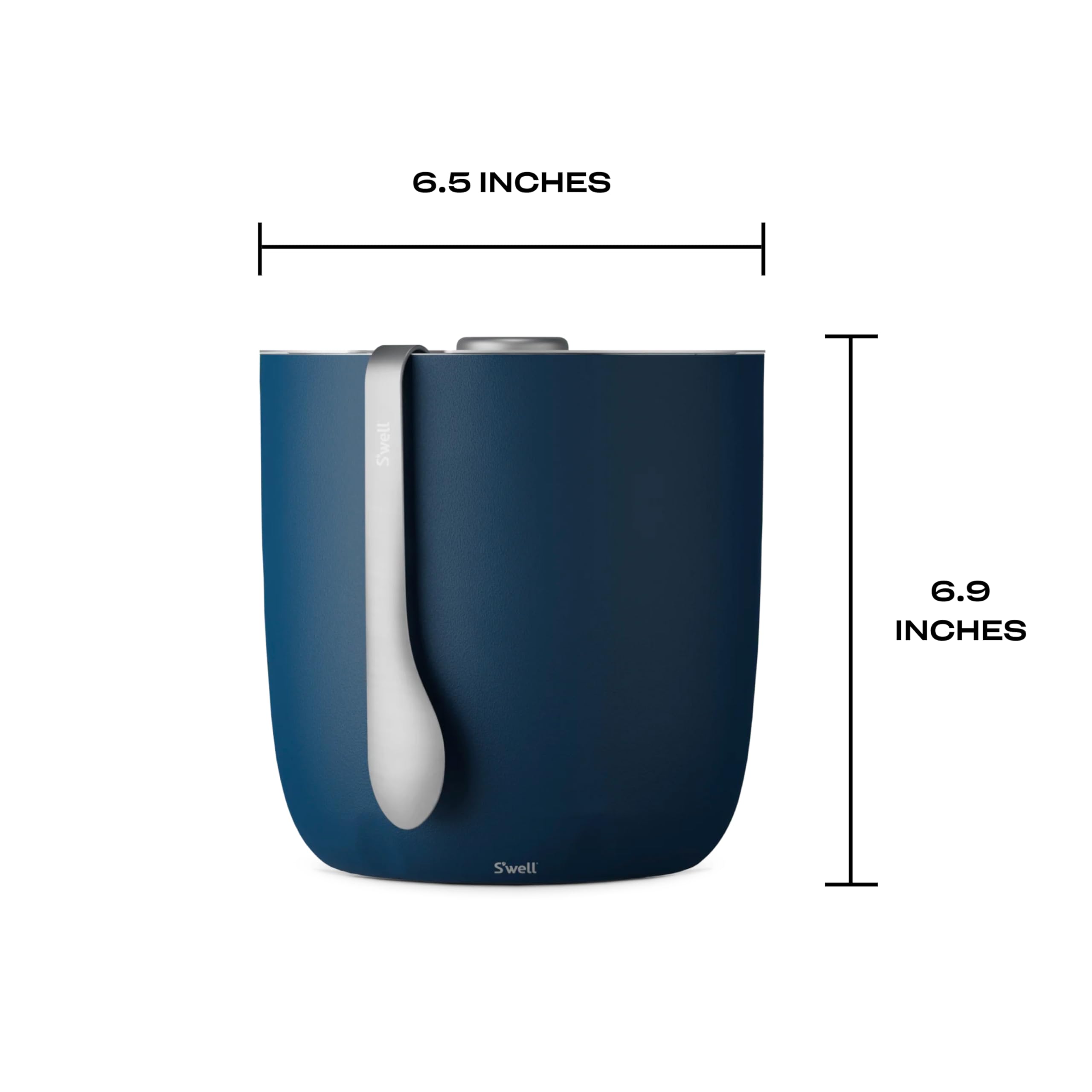 s-well-68oz-ice-bucket-with-tongs-azurite image 4