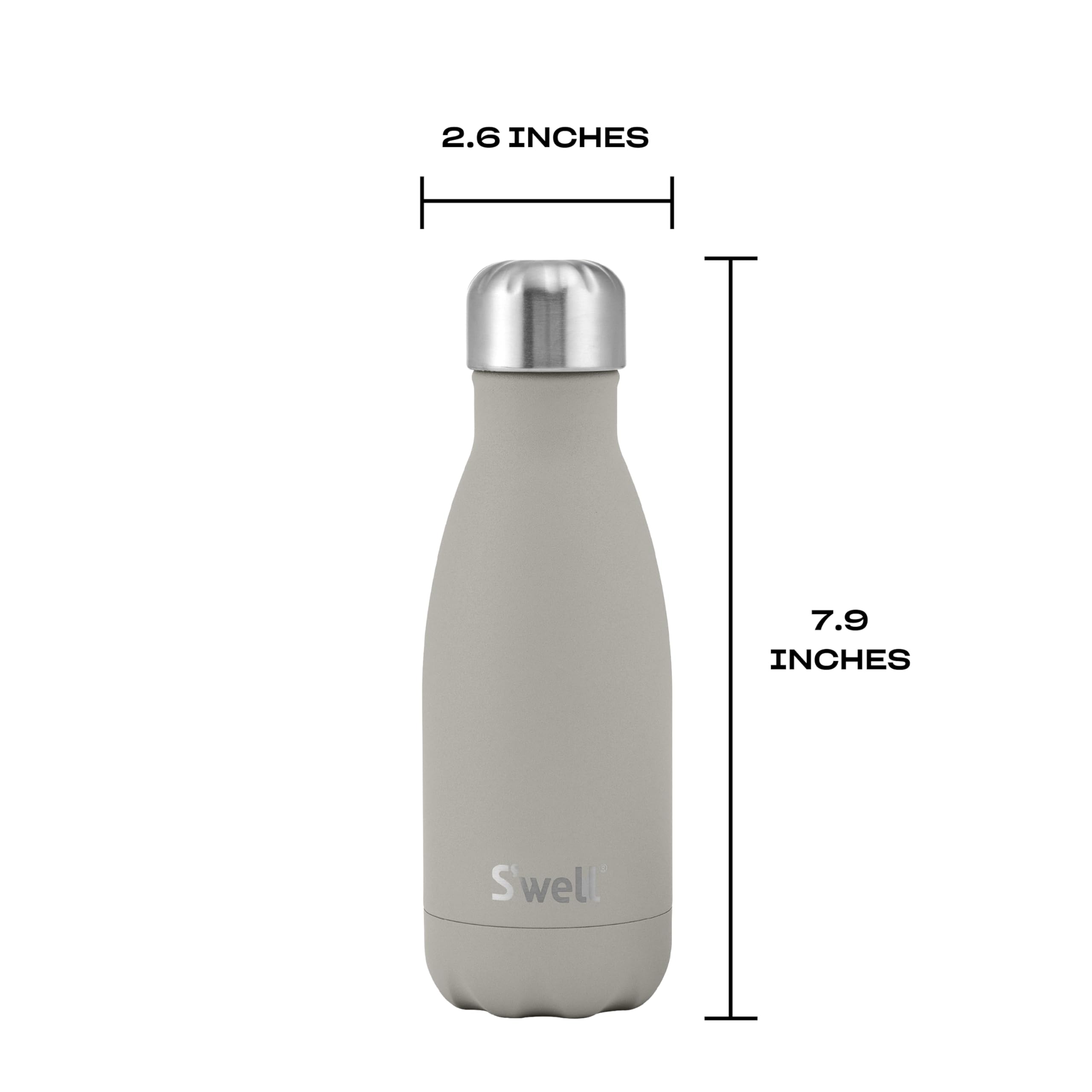s-well-stainless-steel-water-bottle-9oz-lunar-grey-triple-layered-vacuum-insulat image 4