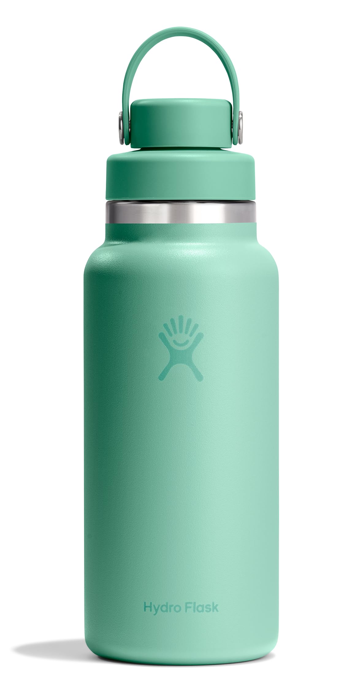 hydro-flask-32-oz-wide-mouth-water-bottle-with-flex-chug-lid-mermaid-green image 1