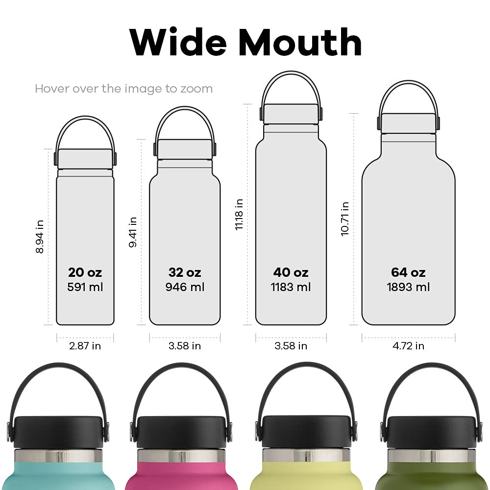 hydro-flask-wide-mouth-flex-cap-bottle-20-oz-stainless-steel-insulated-water-bot image 3