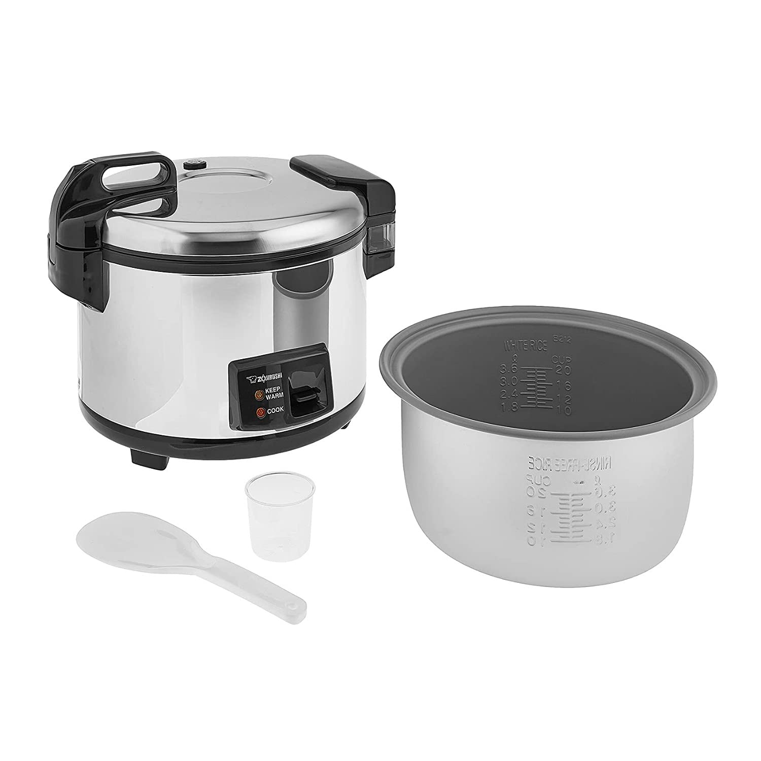 zojirushi-nyc-36-commercial-rice-cooker-and-warmer-20-cup-uncooked-stainless-ste image 3