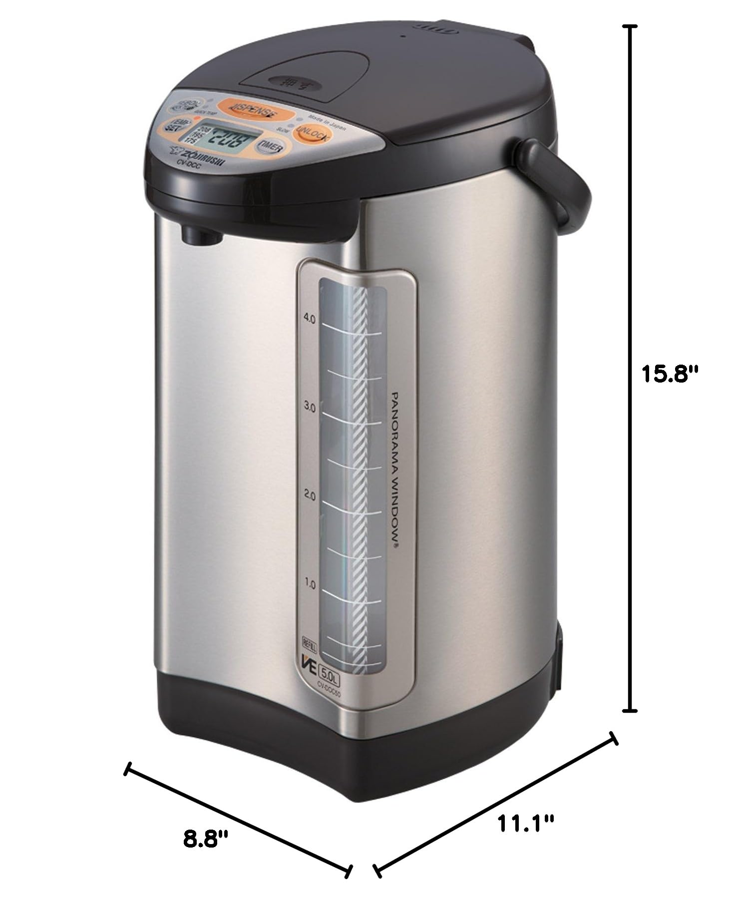 zojirushi-cv-dcc50-ve-hybrid-water-boiler-warmer-5-0l-dark-brown image 5
