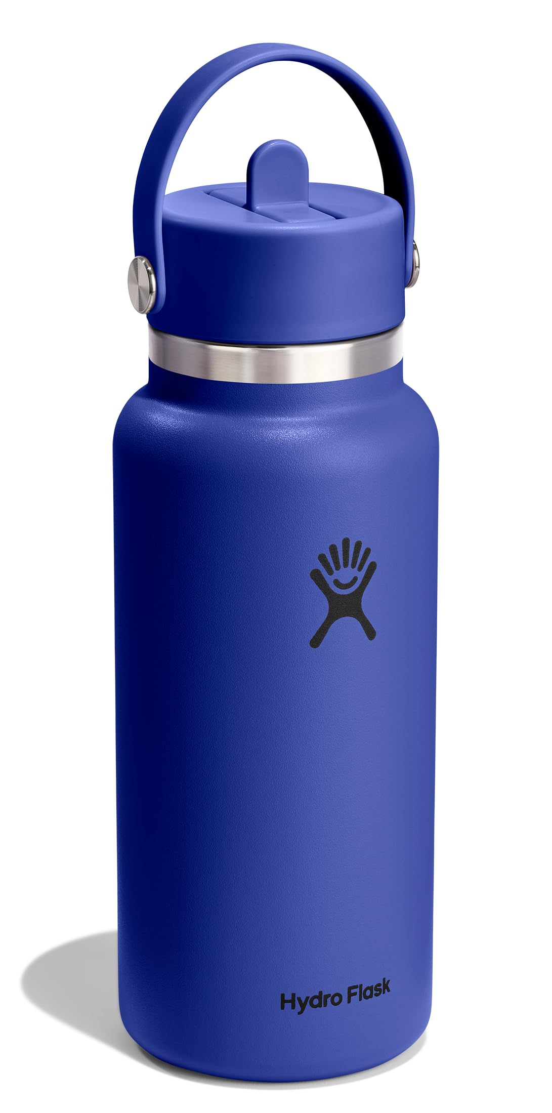 hydro-flask-32-oz-wide-mouth-water-bottle-with-flex-straw-lid-capri-blue image 2