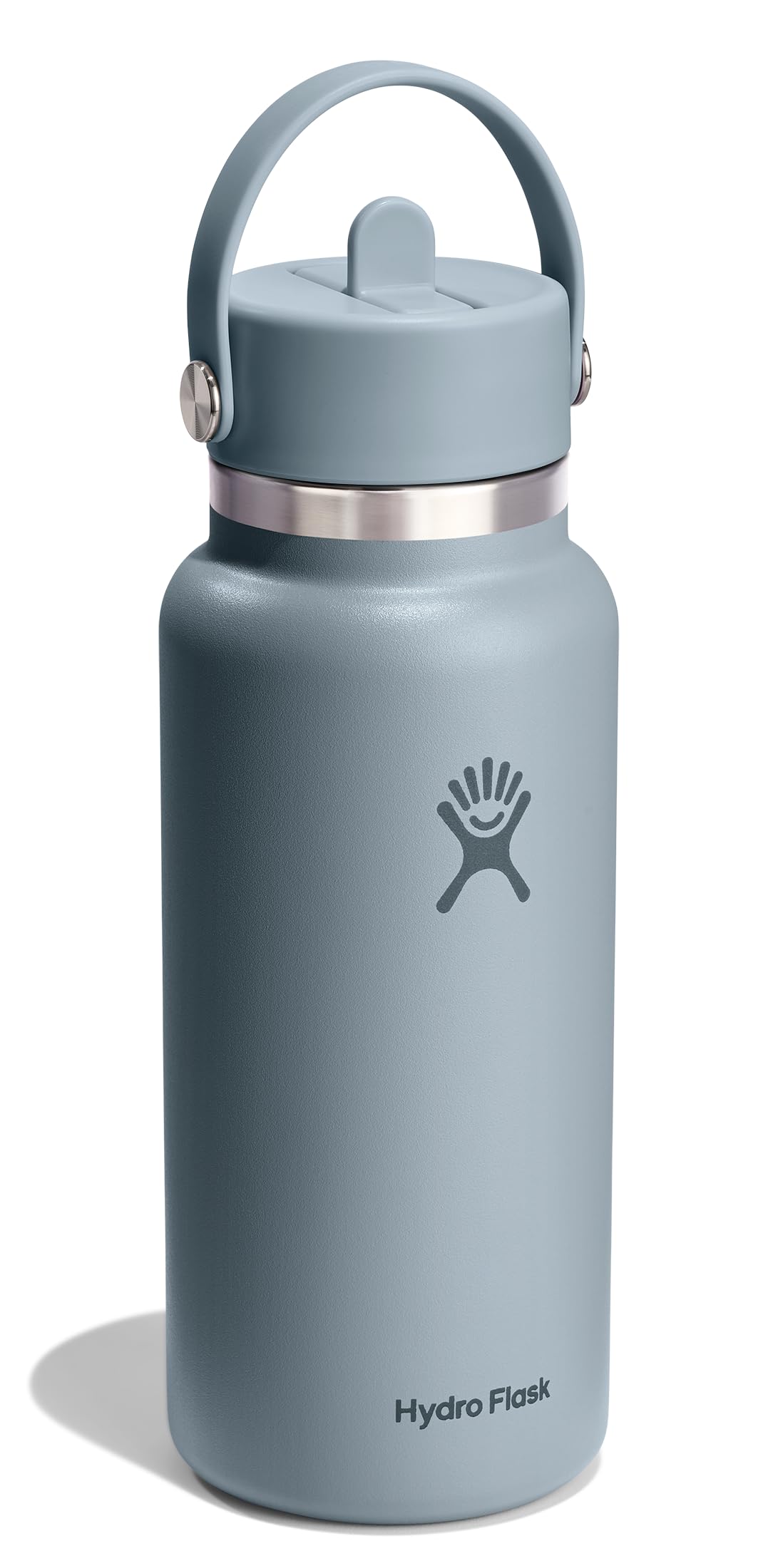 hydro-flask-32-oz-wide-mouth-water-bottle-with-flex-straw-lid-shale-gray image 2