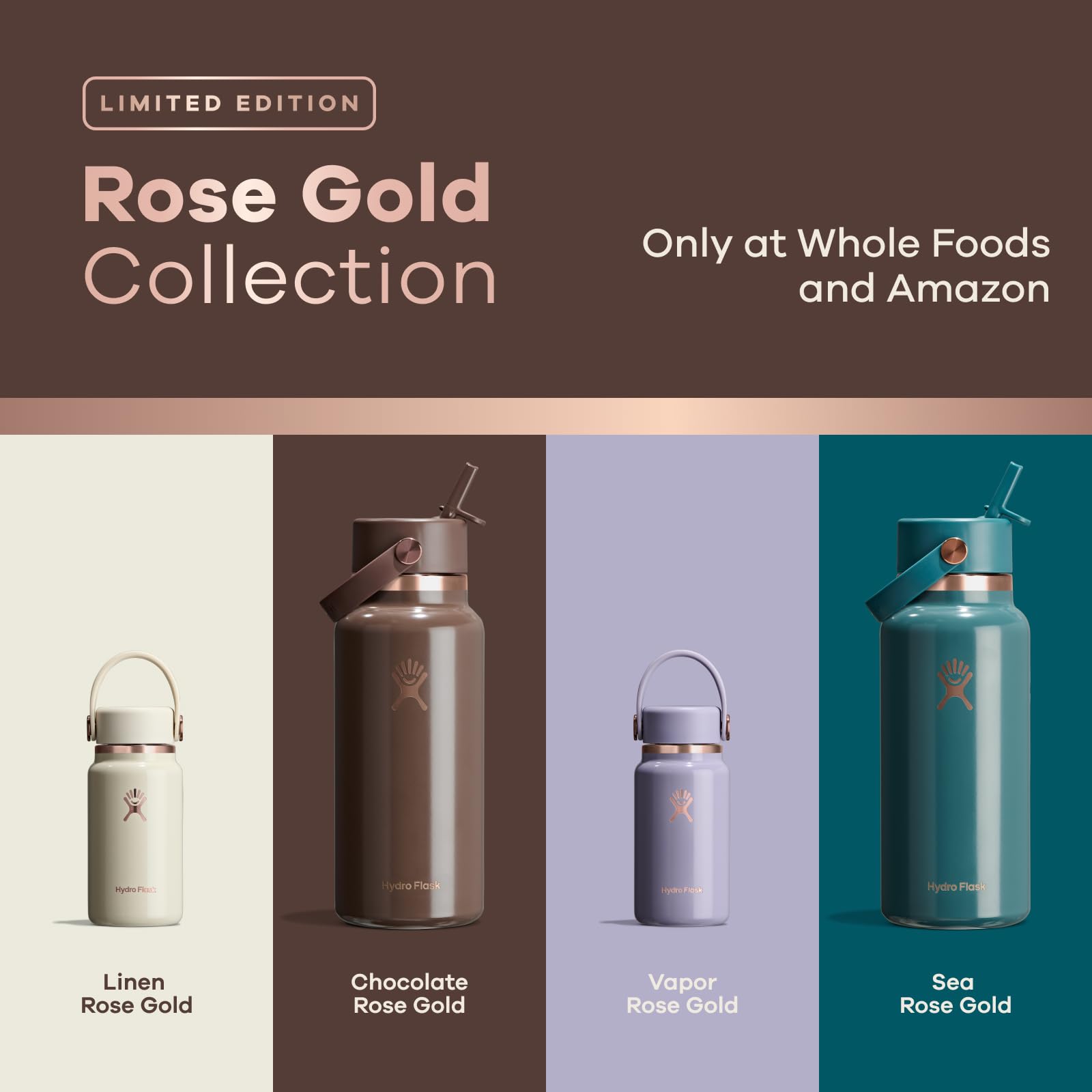 hydro-flask-32oz-wide-mouth-flex-straw-bottle-vapor-rose-gold-limited-edition image 3