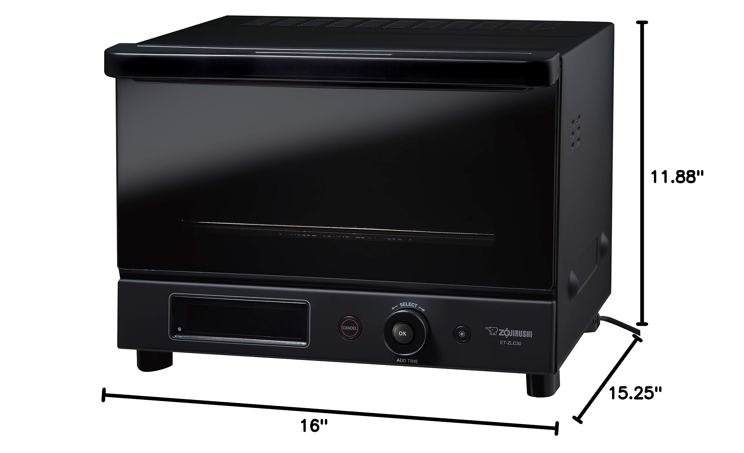 zojirushi-et-zlc30-micom-toaster-oven-black-12-cooking-functions-compact-design image 2