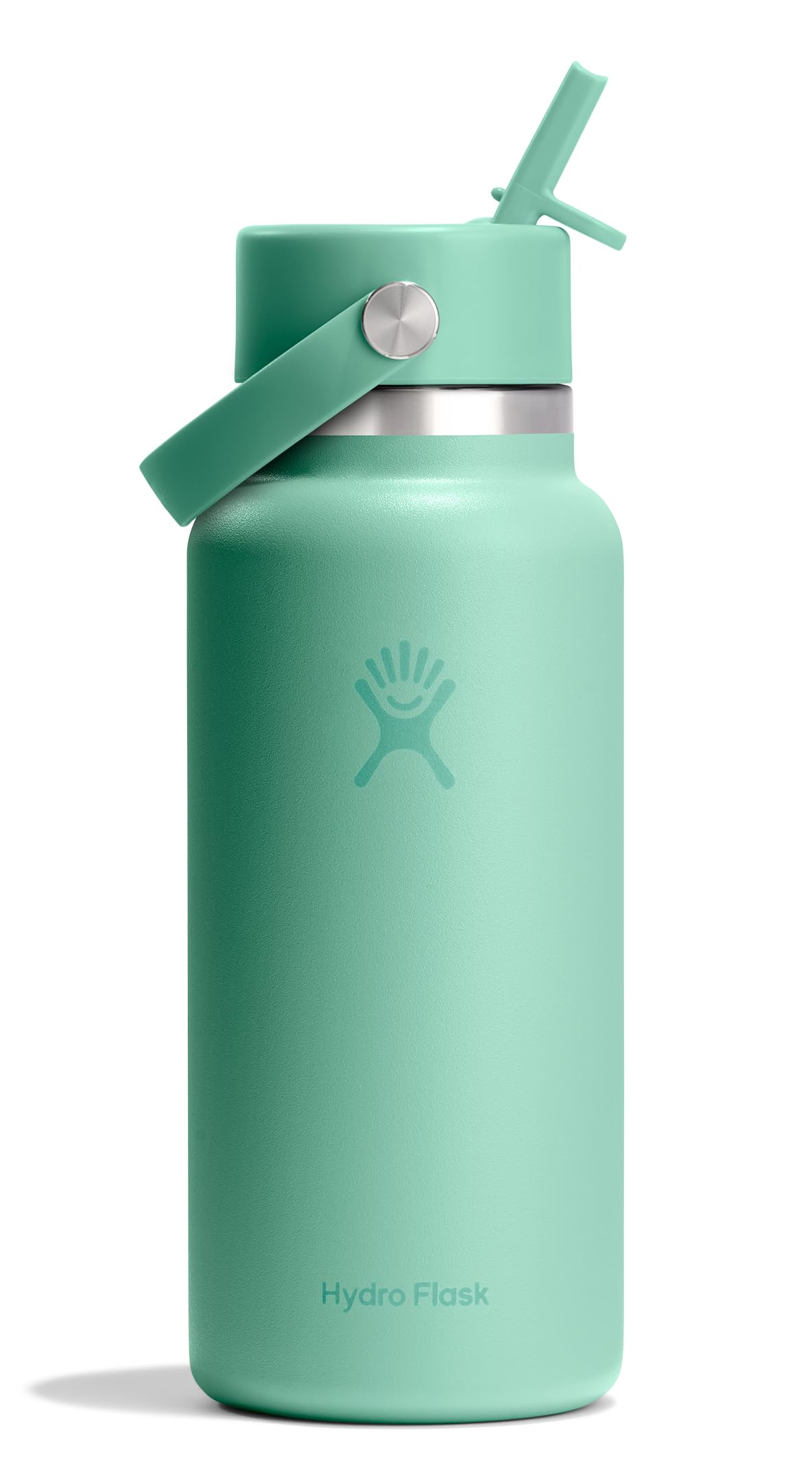 hydro-flask-32-oz-wide-mouth-water-bottle-with-flex-straw-lid-mermaid-green image 1