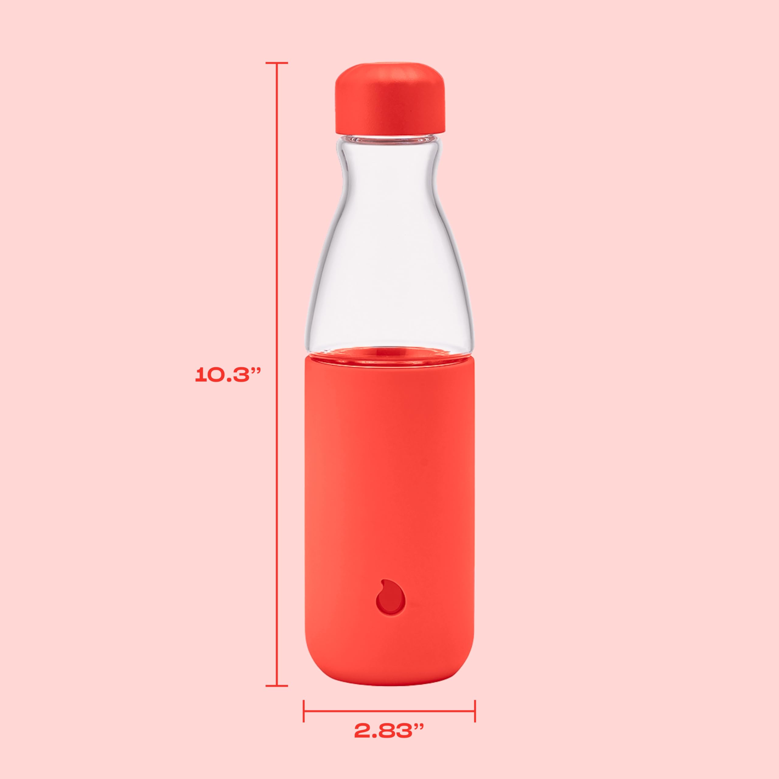 s-well-glass-original-water-bottle-18oz-radiant-coral image 4